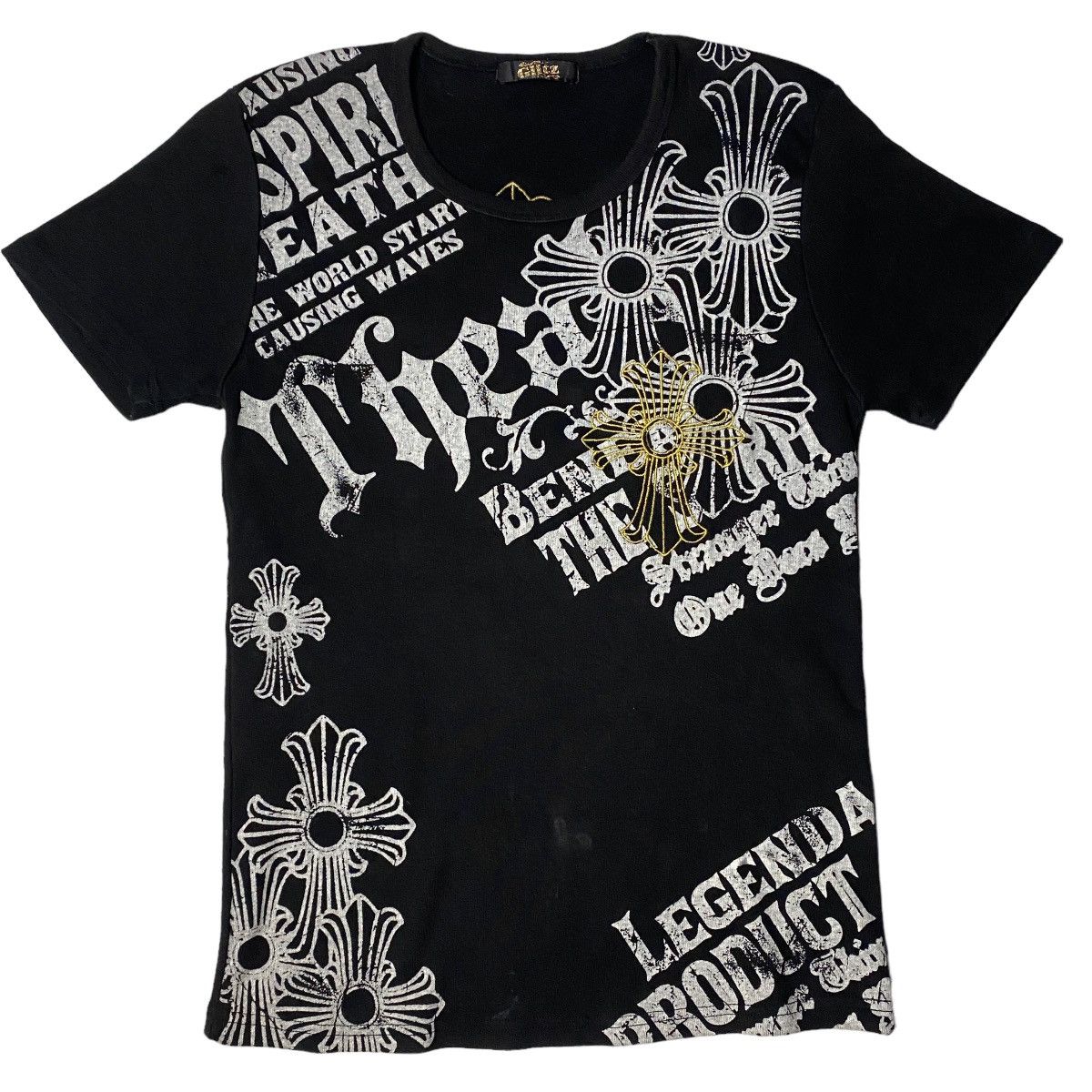 Hysteric Glamour 2000's Glitz - Cross Tribal Poem Shirt Size US XS / EU 42 / 0 - 1 Thumbnail