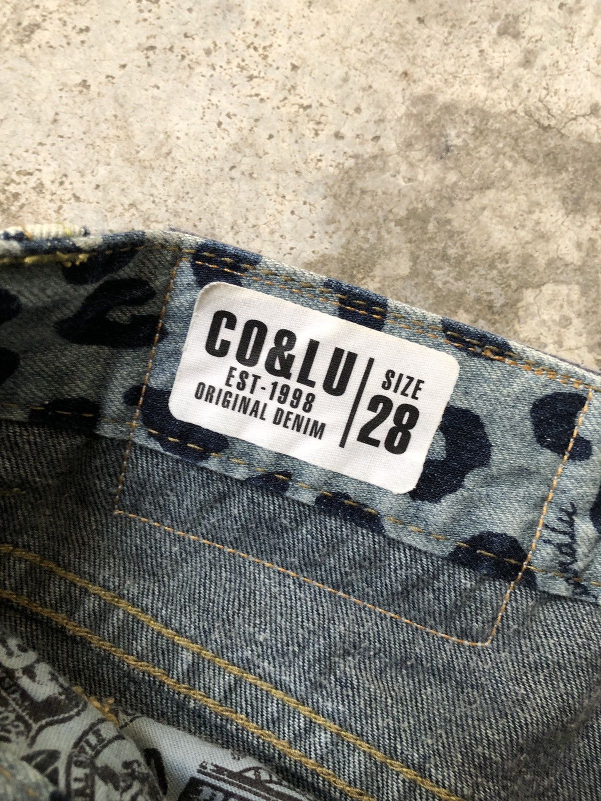 If Six Was Nine × Japanese Brand × Le Grande Bleu (L.G.B.) VINTAGE CO AND LU LEOPARD STYLE DENIM JEANS COANDLU Size US 32 / EU 48 - 8 Thumbnail