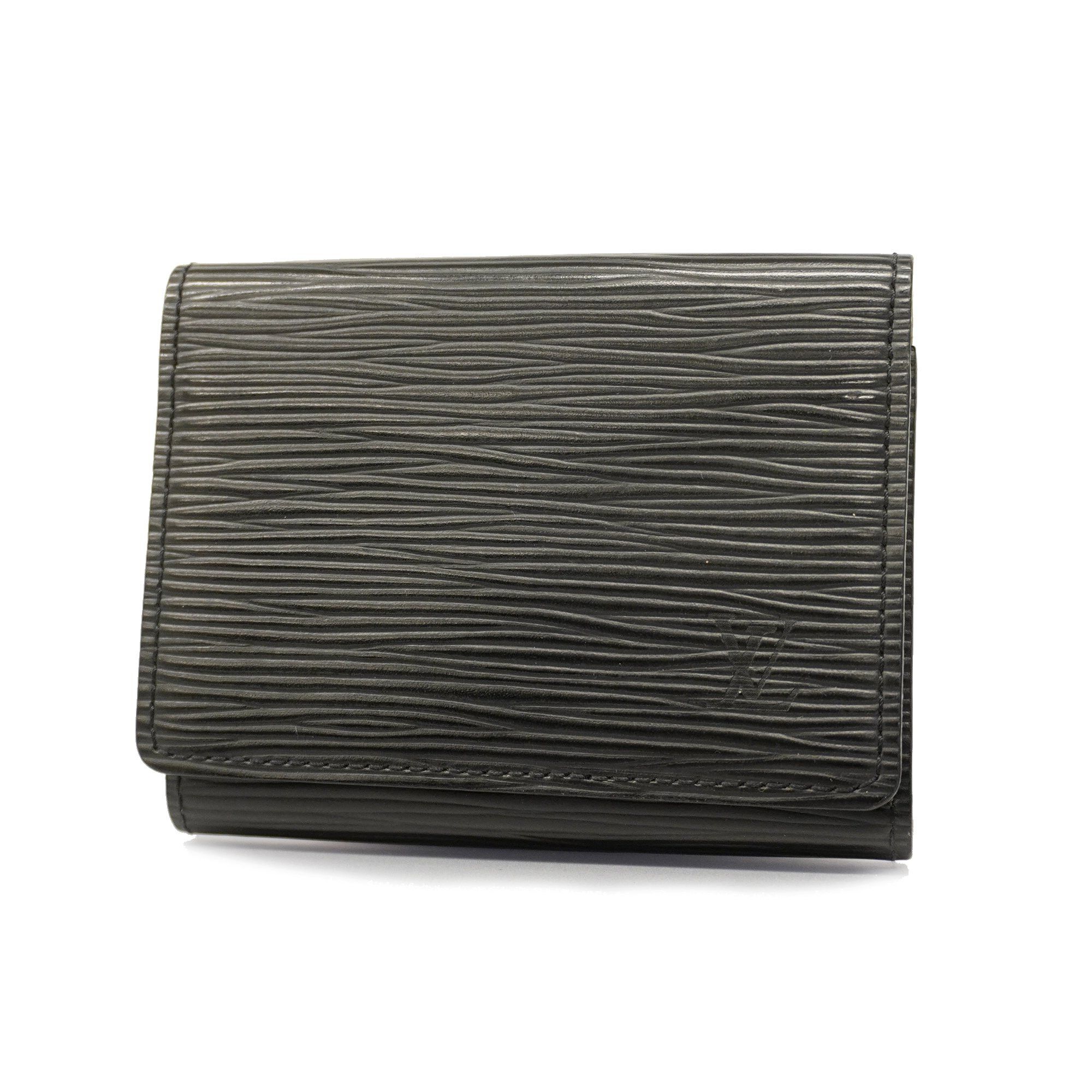 Louis Vuitton Card Case Business Holder Epi Noir Black Leather Men's M56582