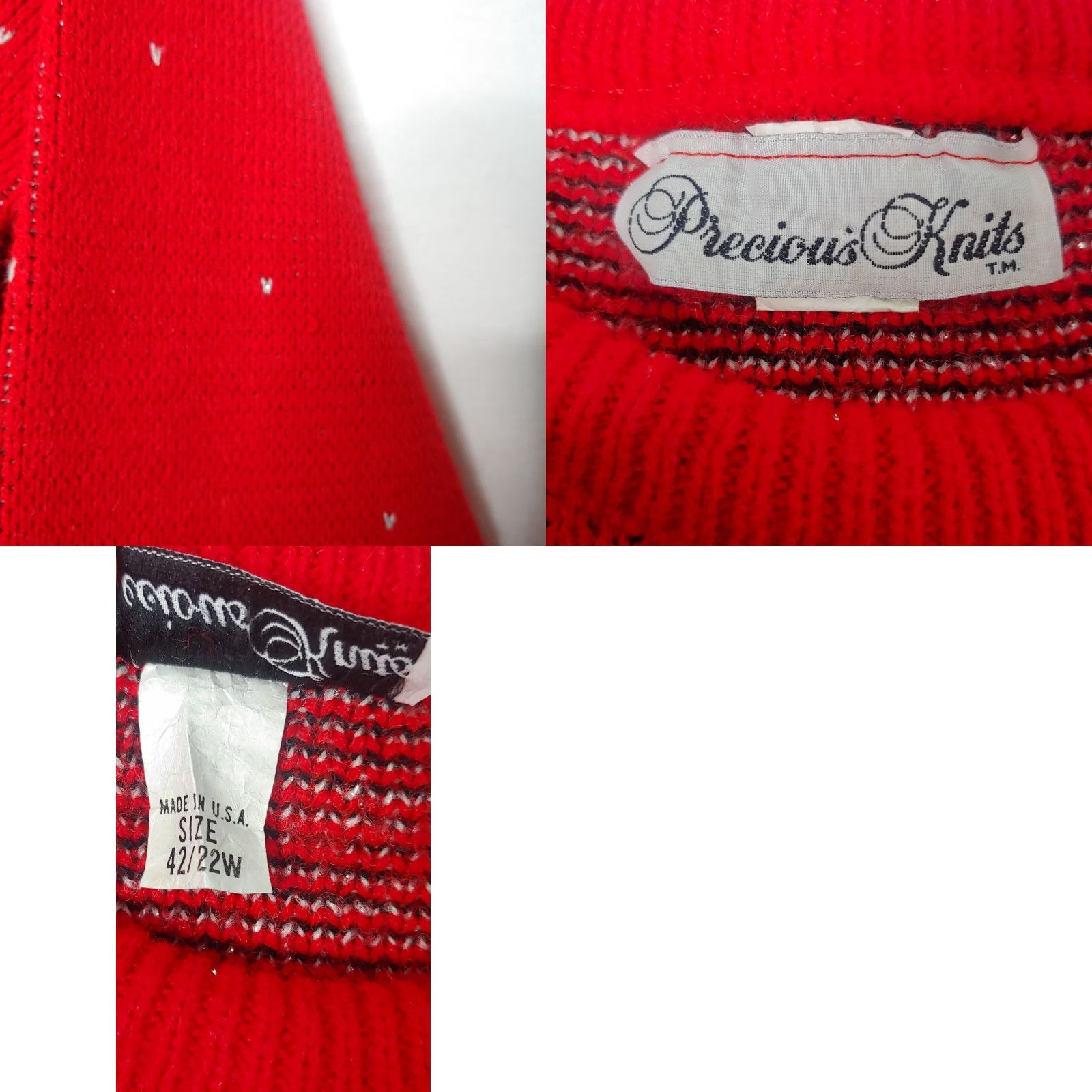 Vintage VINTAGE Christmas Sweater Village Precious Knits Plus Size XL Holiday Red Acrylic Blend Womens Size XL / US 12-14 / IT 48-50 - 8 Thumbnail