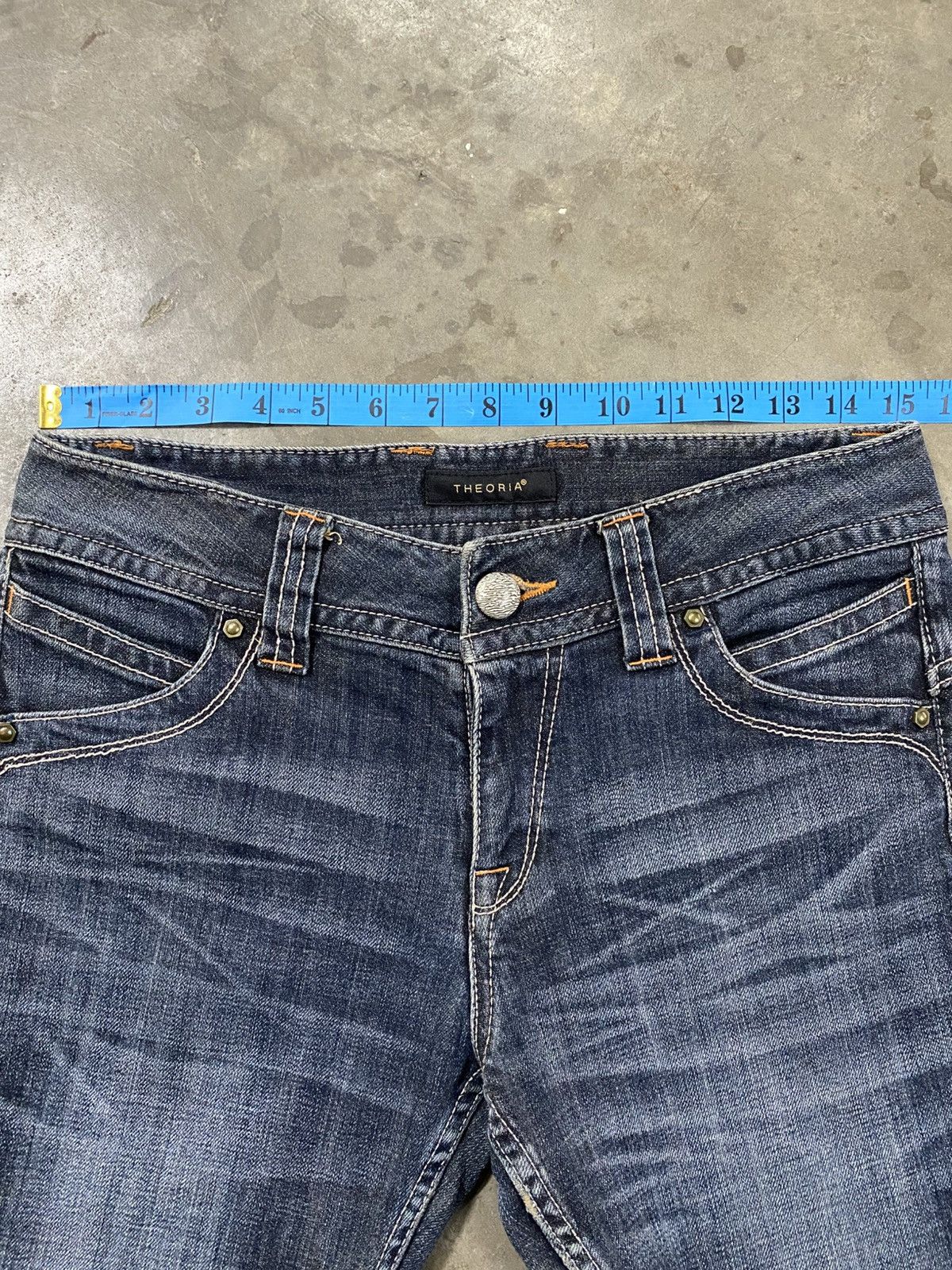 Japanese Brand Flare Jeans Mud Rusty Japan Theoria Stretch Denim @288 Size US 30 / EU 46 - 4 Thumbnail