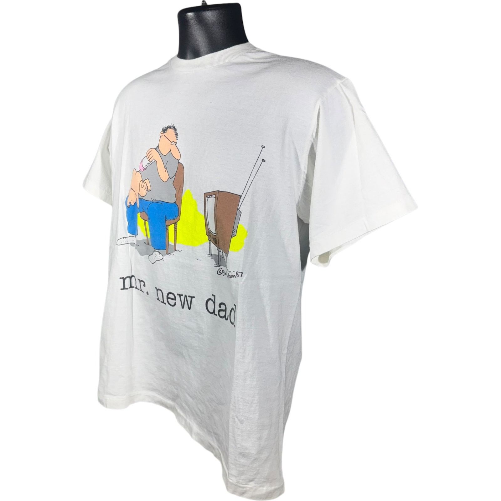 Vintage Vintage Mr. New Dad Cartoon Humour Tee Size US XL / EU 56 / 4 - 3 Thumbnail