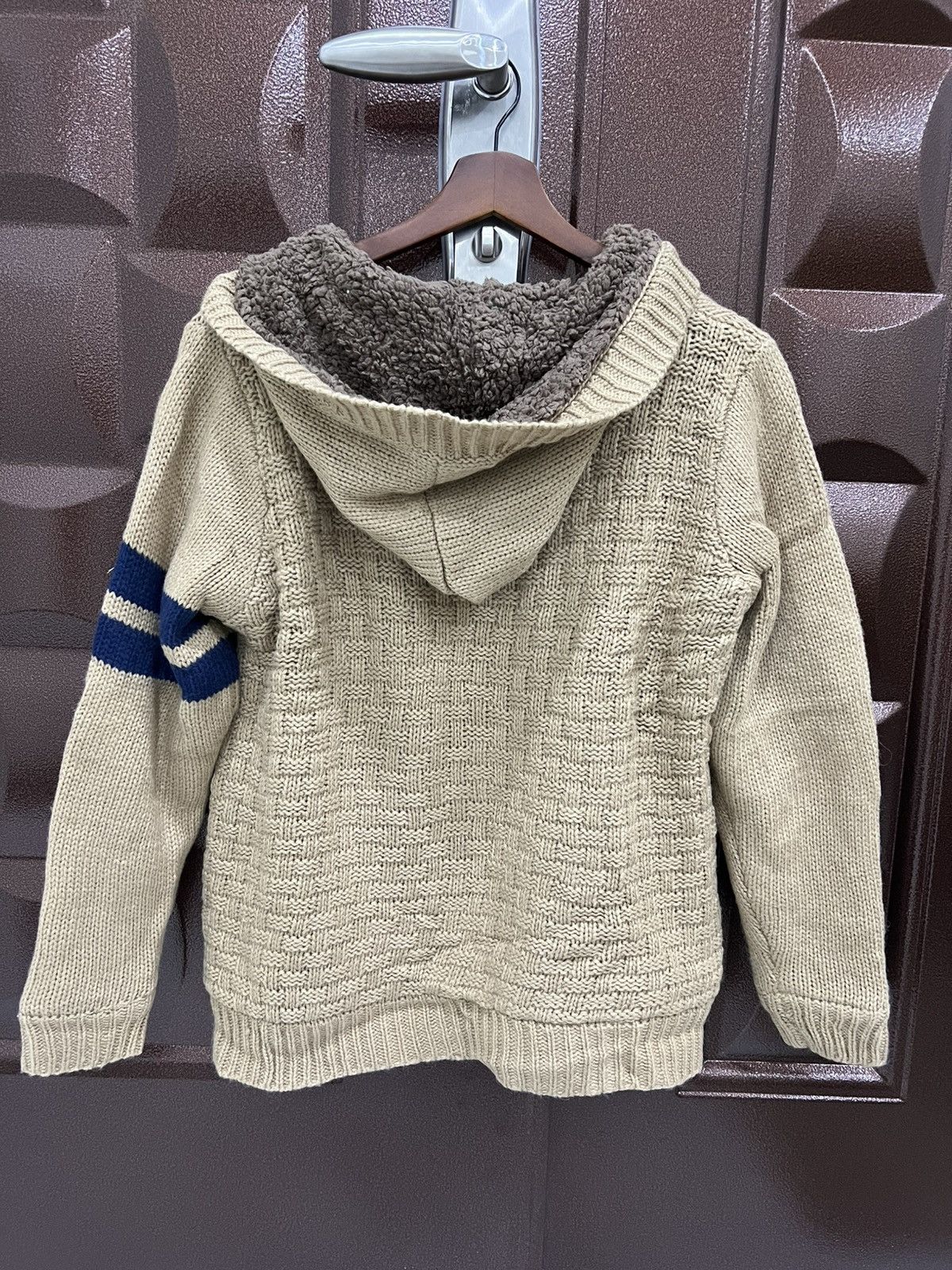 Japanese Brand Vintage Button Up Soft Merino Knitwear Hooded Sweater Size US M / EU 48-50 / 2 - 6 Thumbnail
