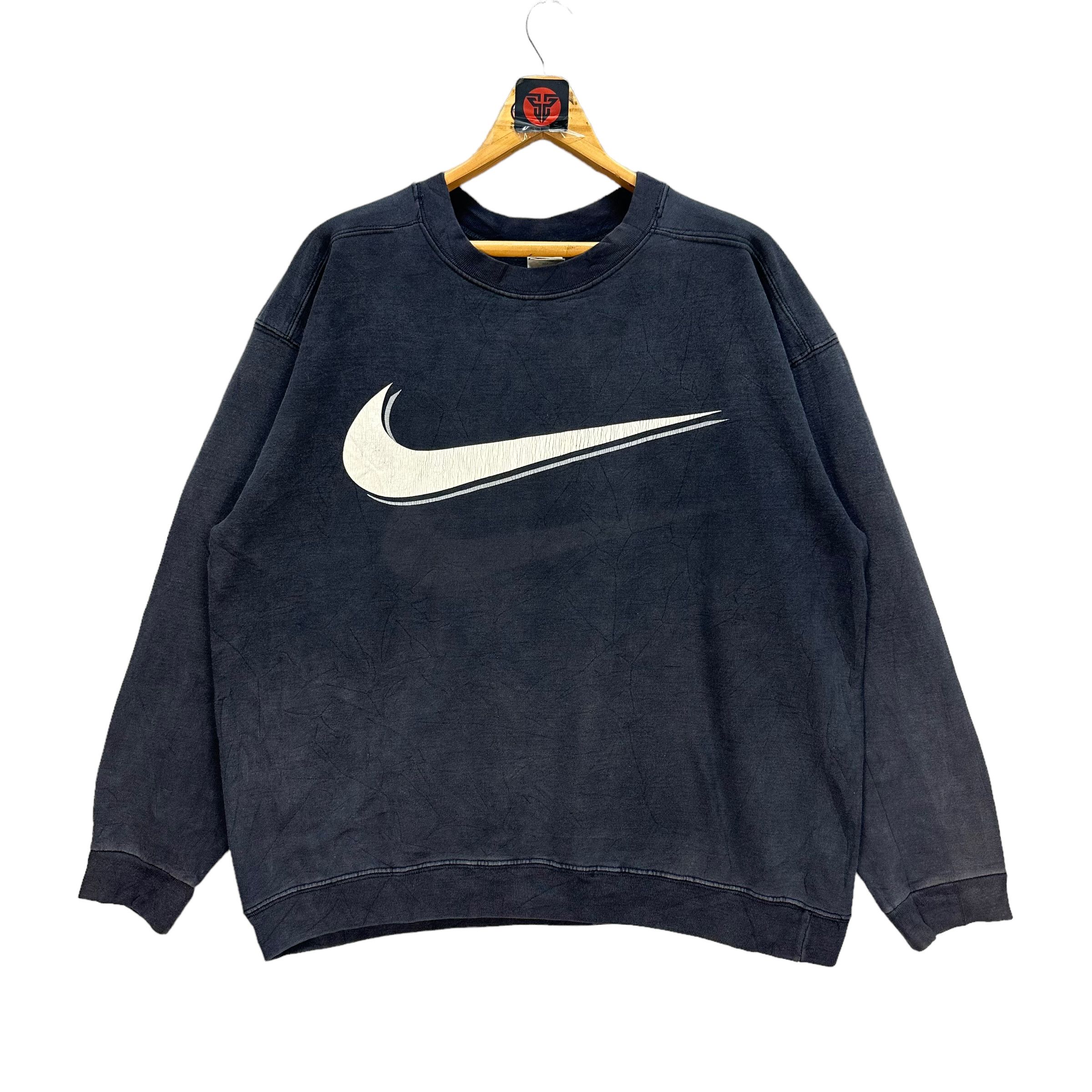 90's NIKE BIG SWOOSH LOGO SUN FADED SWEATSHIRTS #7432-146