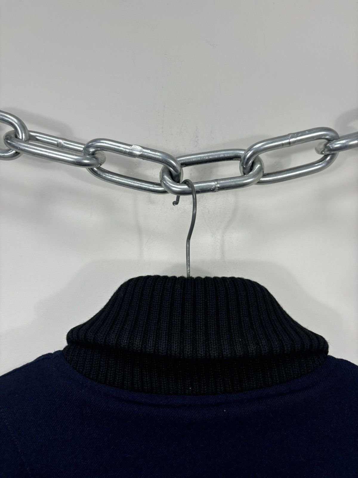 Acne Studios Acne Studios AW07 Vintage Men’s Navy Blue Wool Bomber Jacket Size US M / EU 48-50 / 2 - 18 Thumbnail