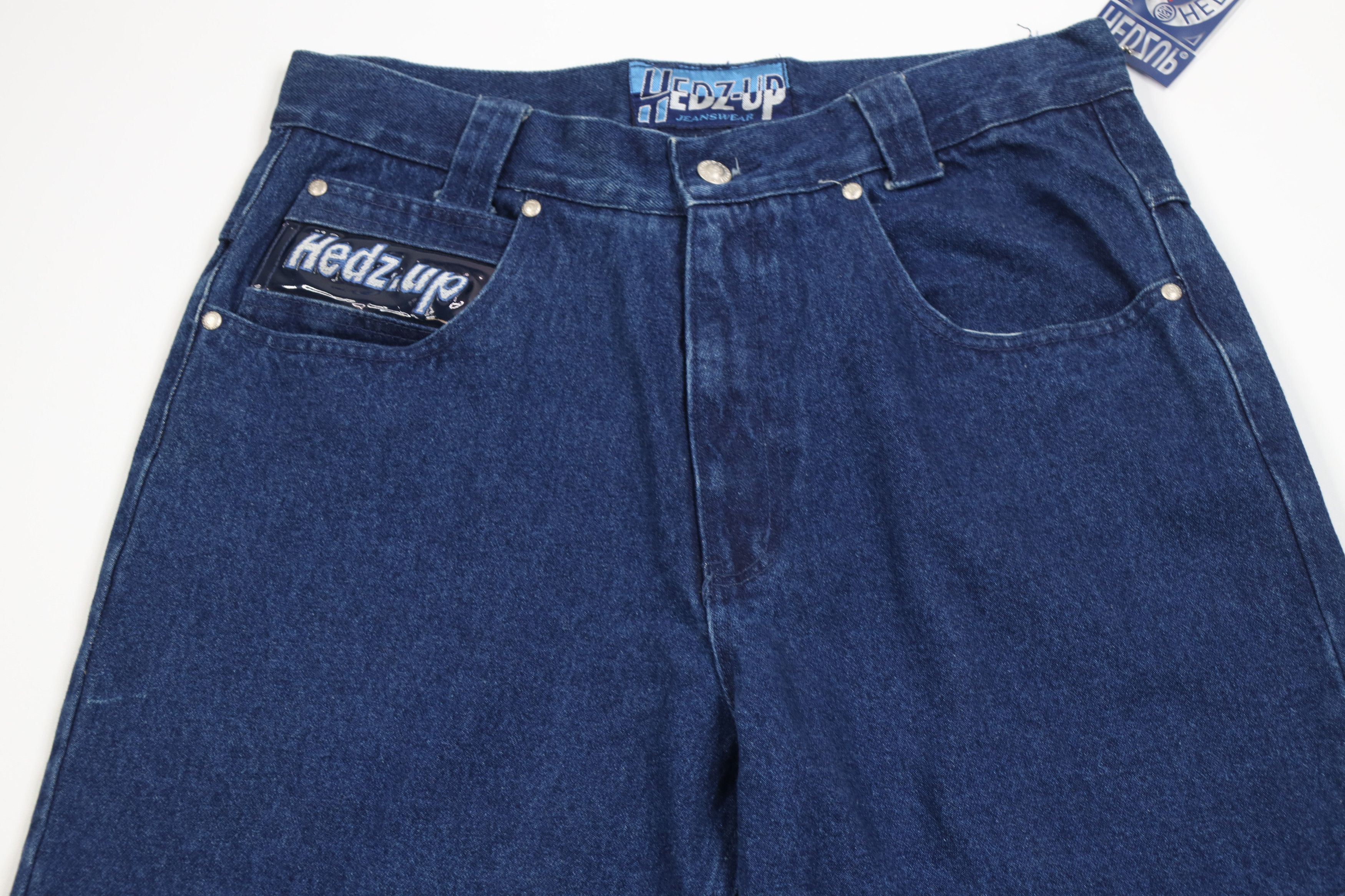 Vintage Deadstock Vintage 90s Y2K Streetwear Wide Leg Jeans Size US 33 - 2 Thumbnail