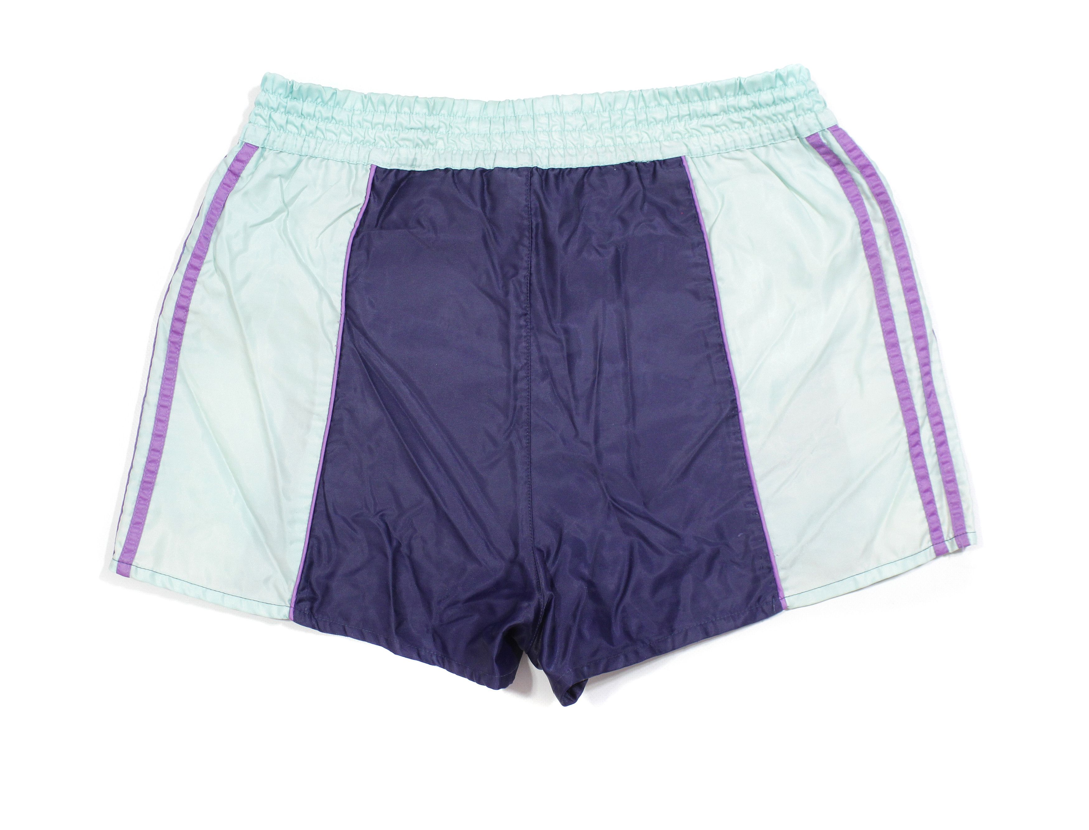 Adidas 90S Logo Nylon Multicolor Swim Shorts Size US 29 - 2 Thumbnail