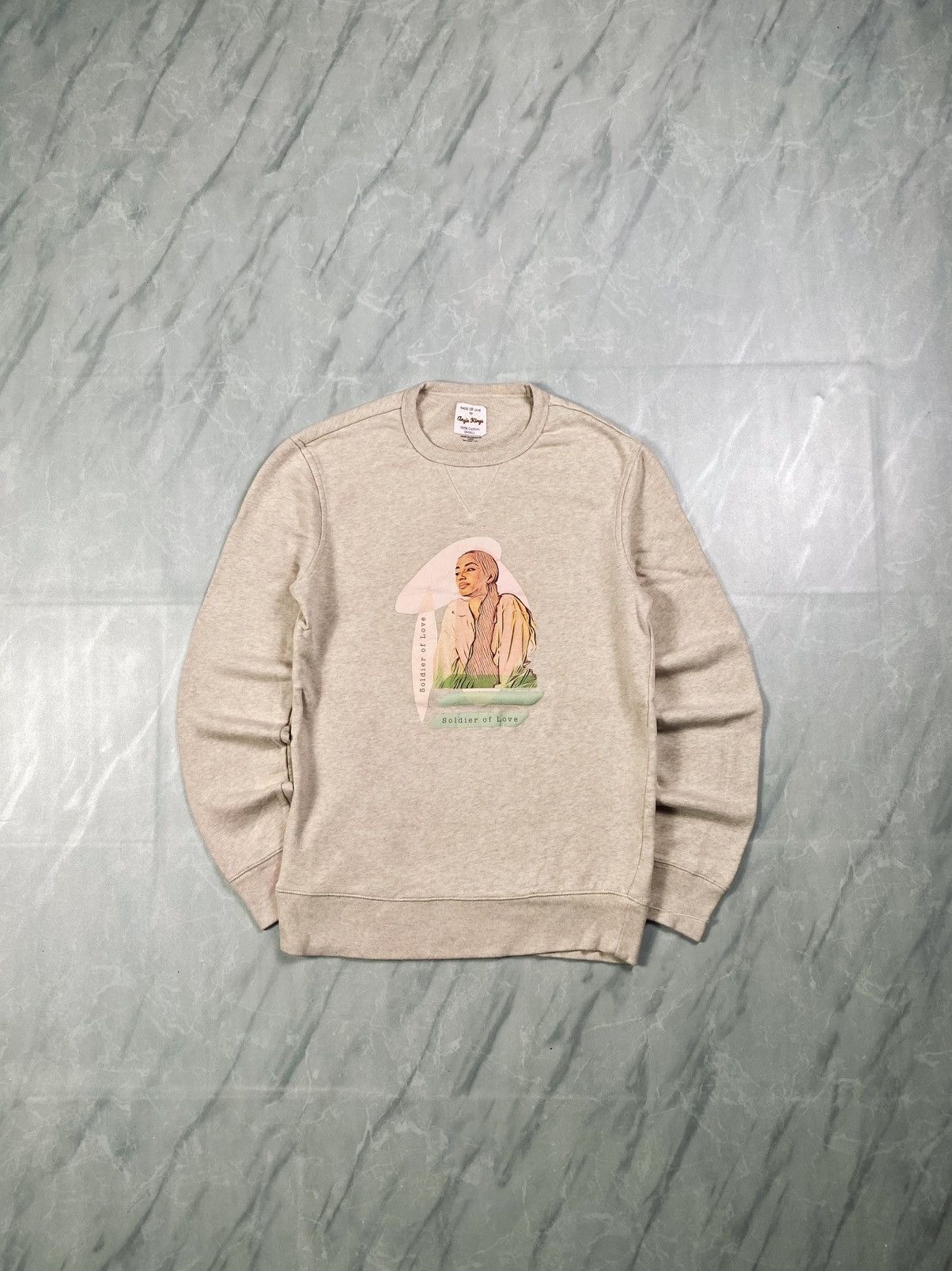 Band Tees Angie Kings Sade Soldier Of Love Crewneck Size US S / EU 44-46 / 1 - 1 Thumbnail