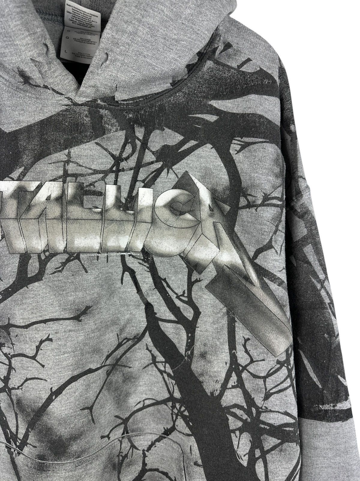 Metallica Vintage 2009 Metalica Tree Branch All Over Print Hoodie Size US L / EU 52-54 / 3 - 8 Thumbnail