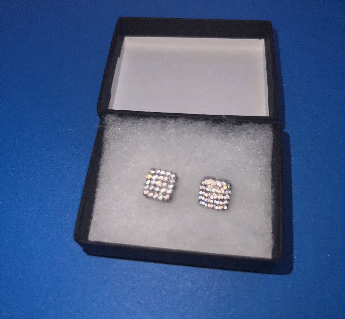 Other MOISSANITE SQUARE BLING EARRINGS Size ONE SIZE - 2 Thumbnail