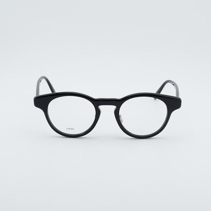 Loewe Loewe LW50085F 001 Unisex Eyeglasses Black 49mm Round Frame Size ONE SIZE - 4 Thumbnail