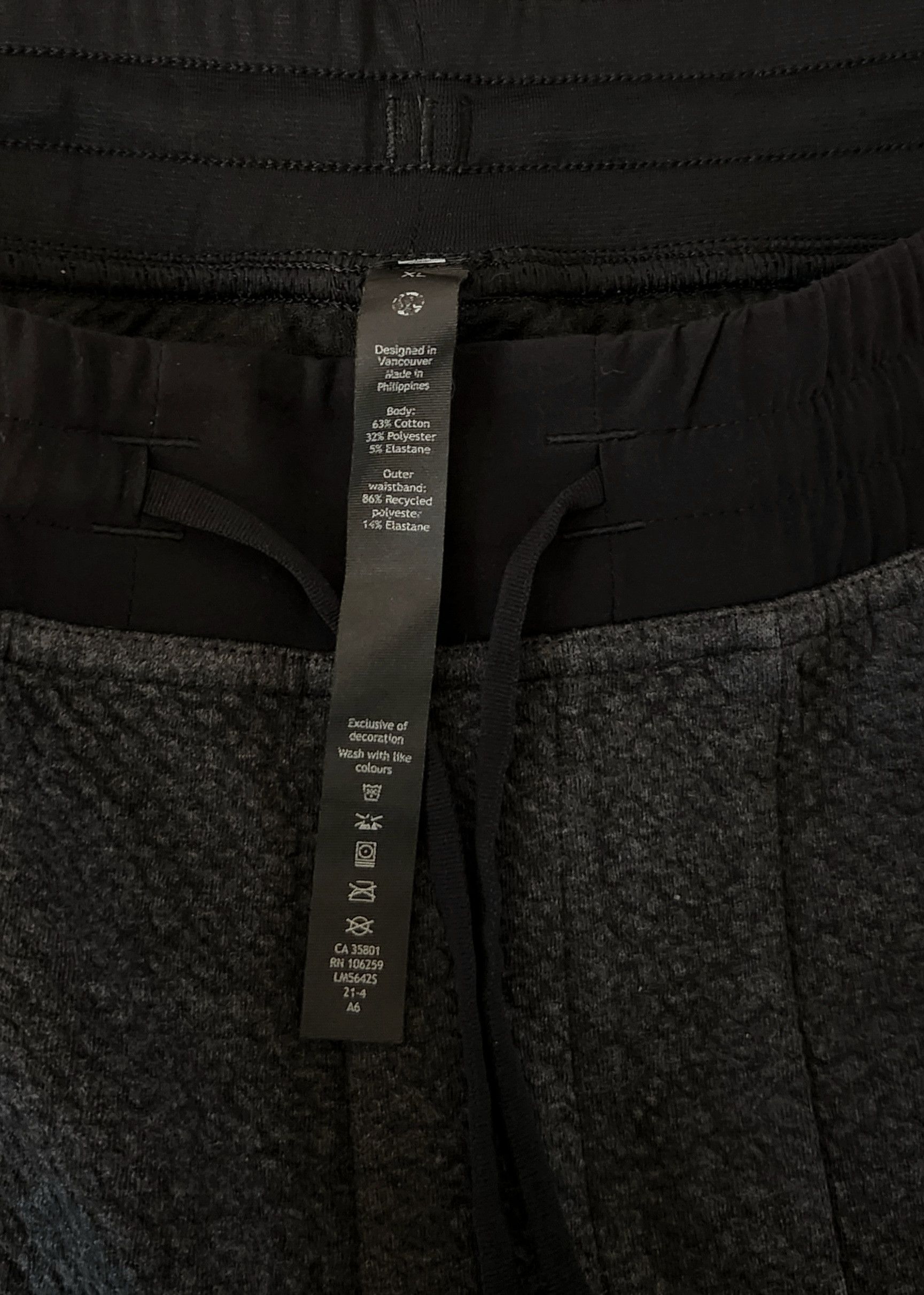 Lululemon Lululemon Jogger XL At Ease dark Gray Textured Double Knit Size US 36 / EU 52 - 5 Thumbnail