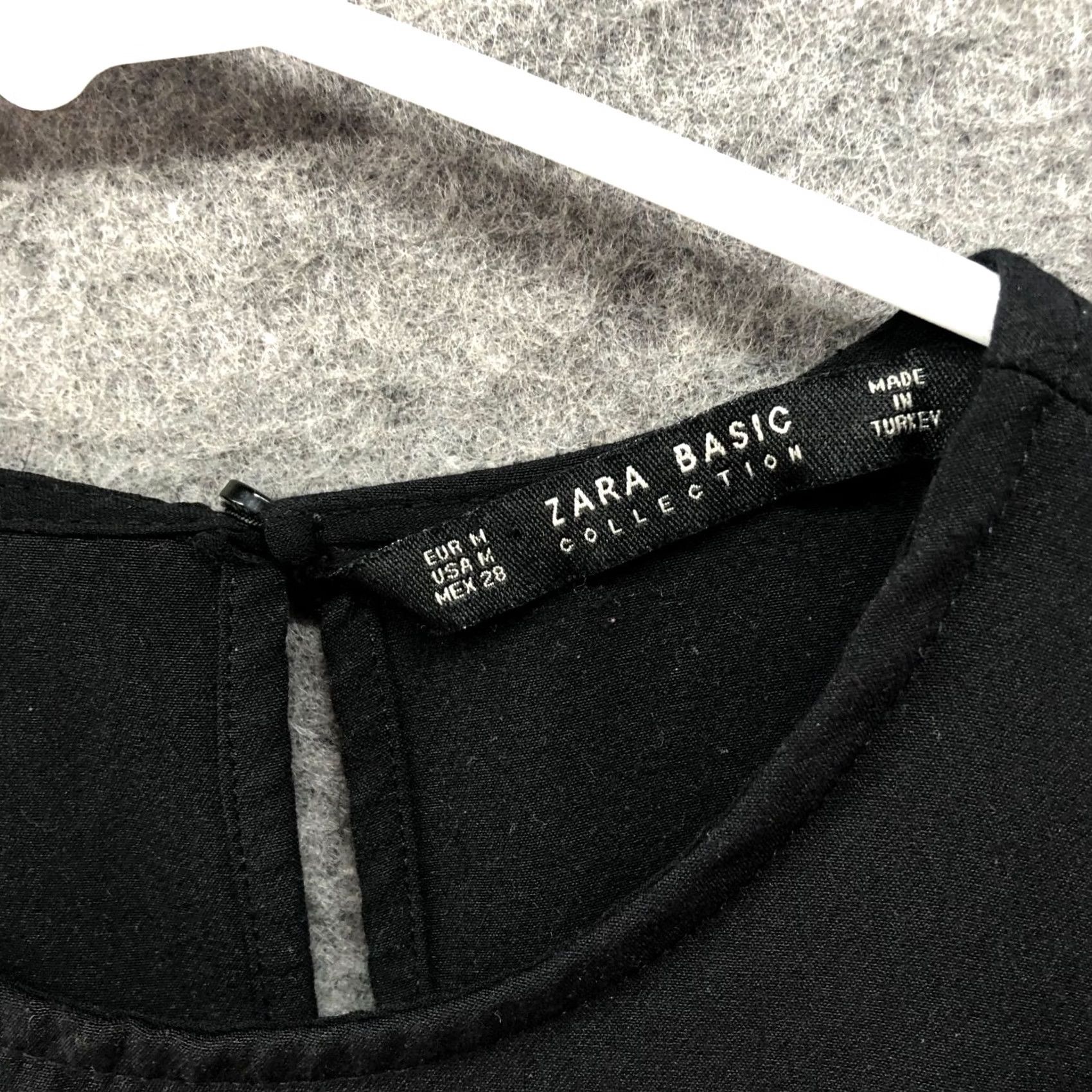 Zara Zara Long Sleeve Shift Dress Womens M Black Chiffon Crewneck Mini Dress Daywear Cocktail Party/Cocktail Formal Workwear Mens? Size M / US 6-8 / IT 42-44 - 5 Thumbnail