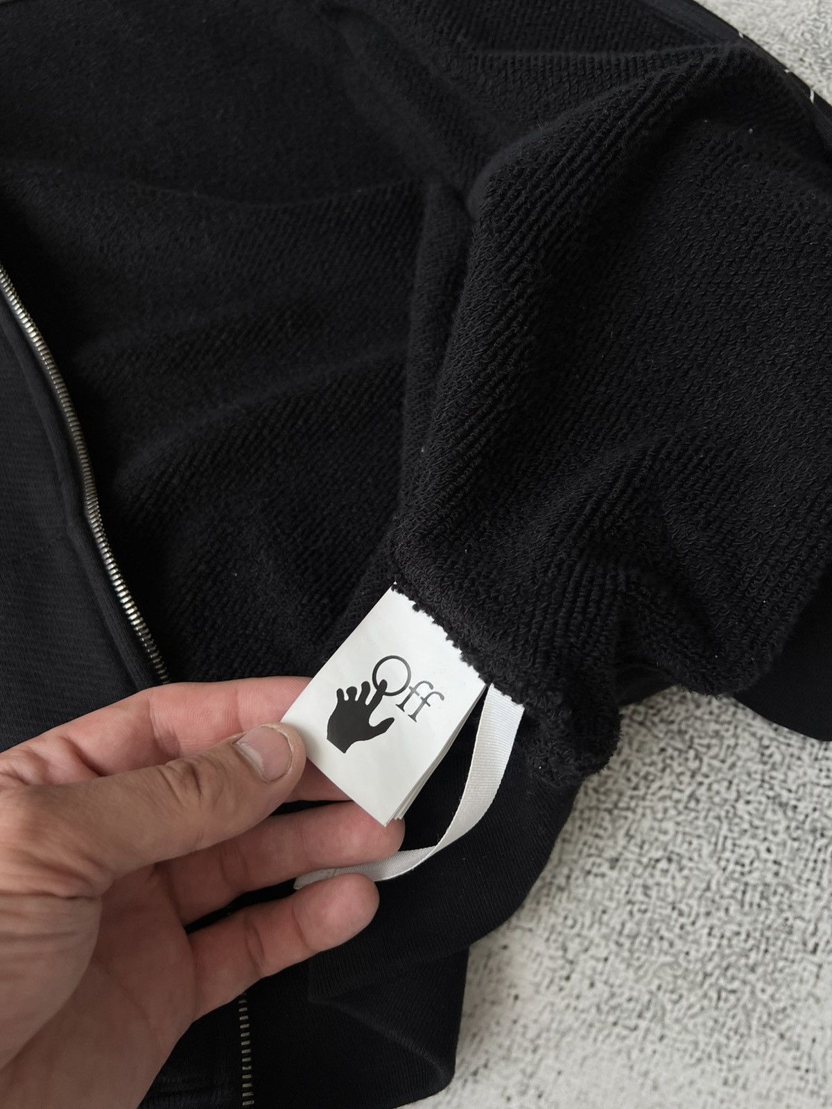 Off-White Off-White Puzzle Zip Hoodie Black M Women’s Rare Streetwear Size M / US 6-8 / IT 42-44 - 15 Thumbnail
