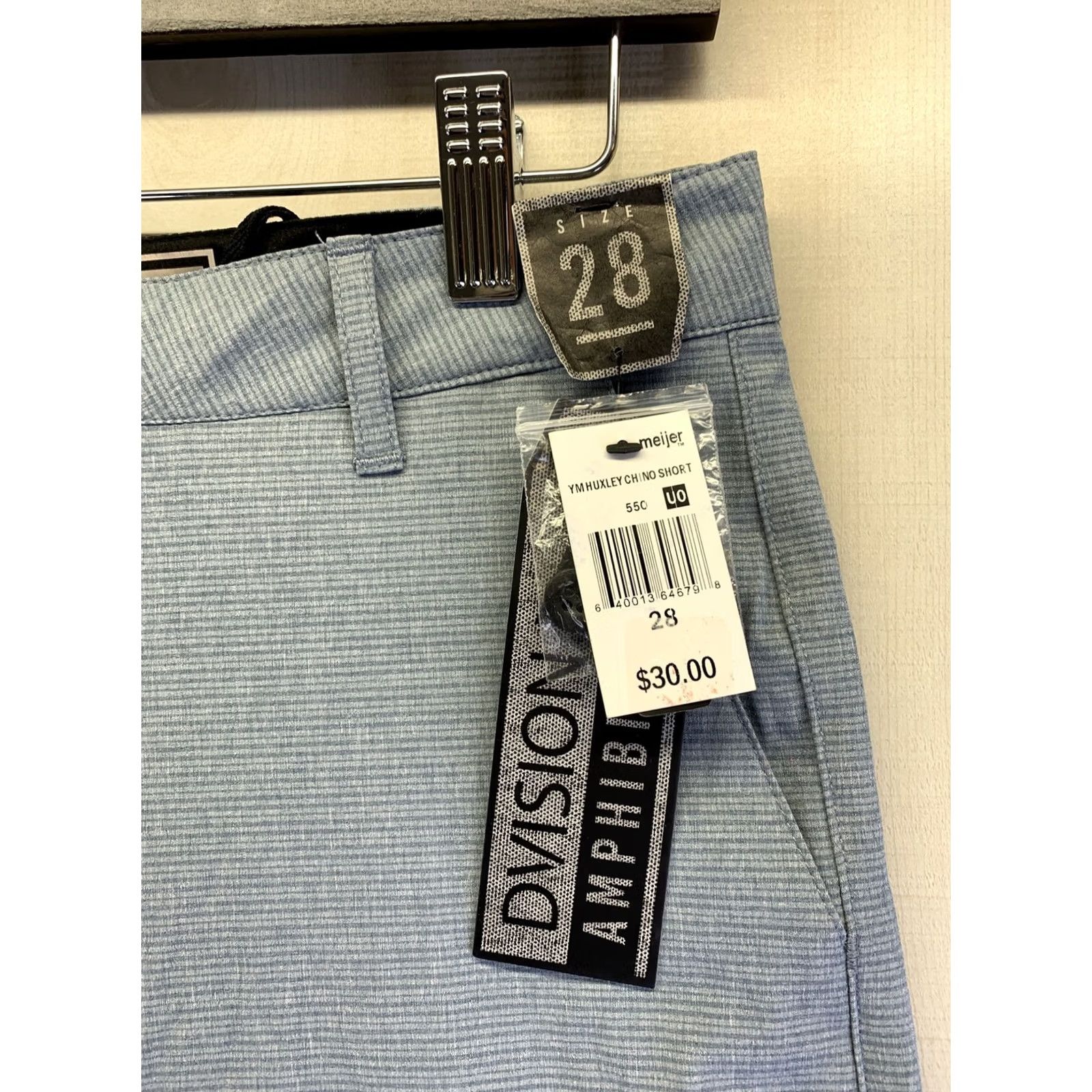 Vintage Division Mens Huxley Blue Chino Flex Board Shorts Mens Size 28-NWT-7234 Size US 28 / EU 44 - 2 Thumbnail