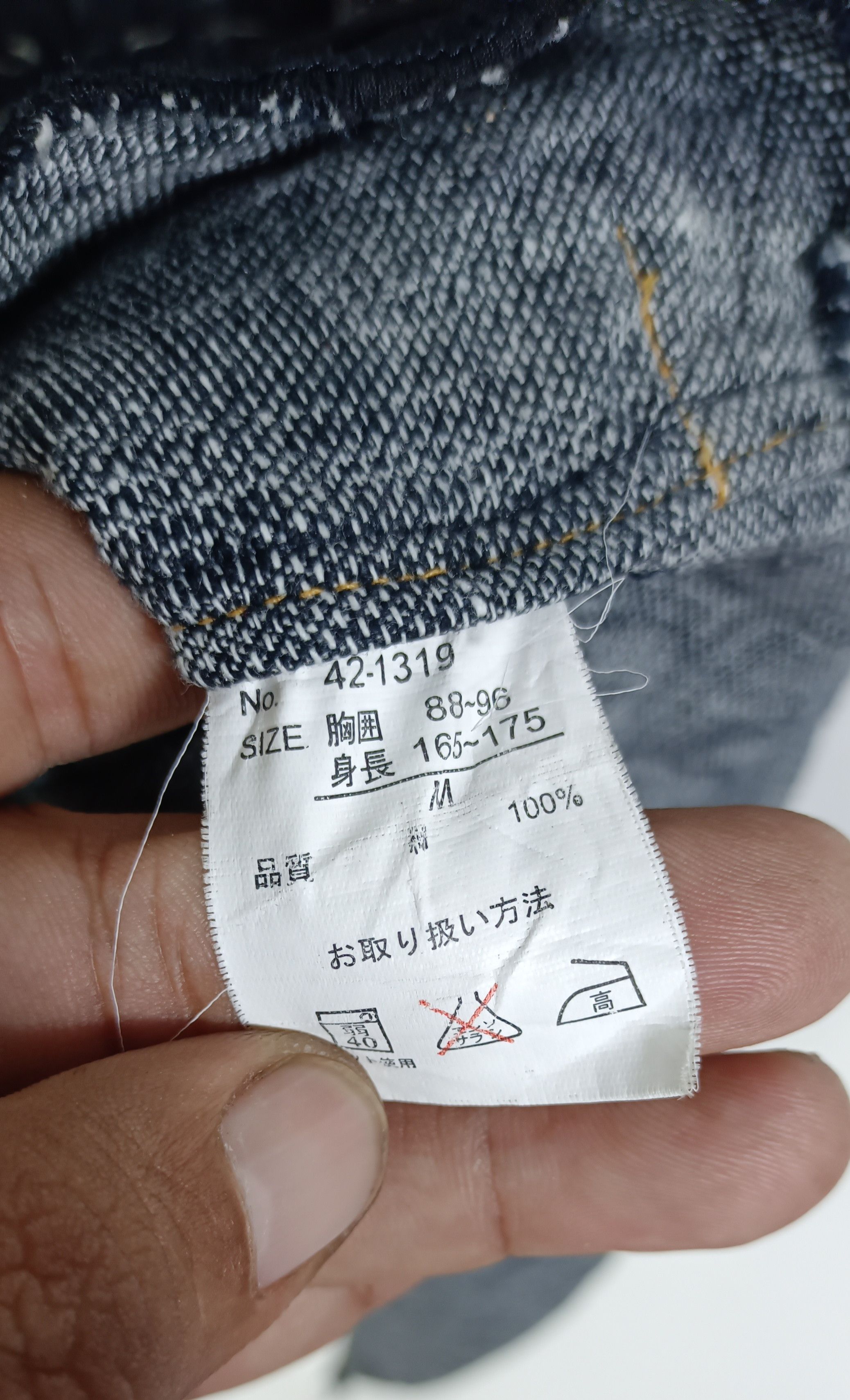 Japanese Brand Crate Barefost Distressed Style Western Denim Shirt Size US M / EU 48-50 / 2 - 11 Thumbnail