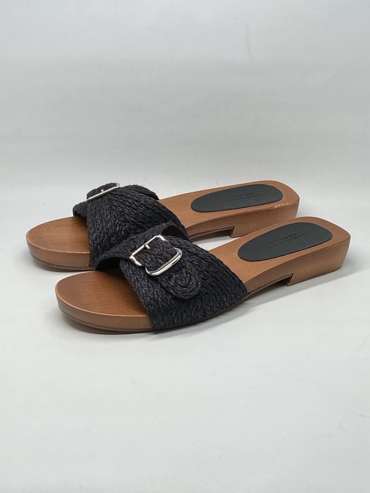 Gabriela Hearst Gabriela Hearst Clover Jute & Wood Slide size 37 Size US 7 / IT 37 - 1 Thumbnail