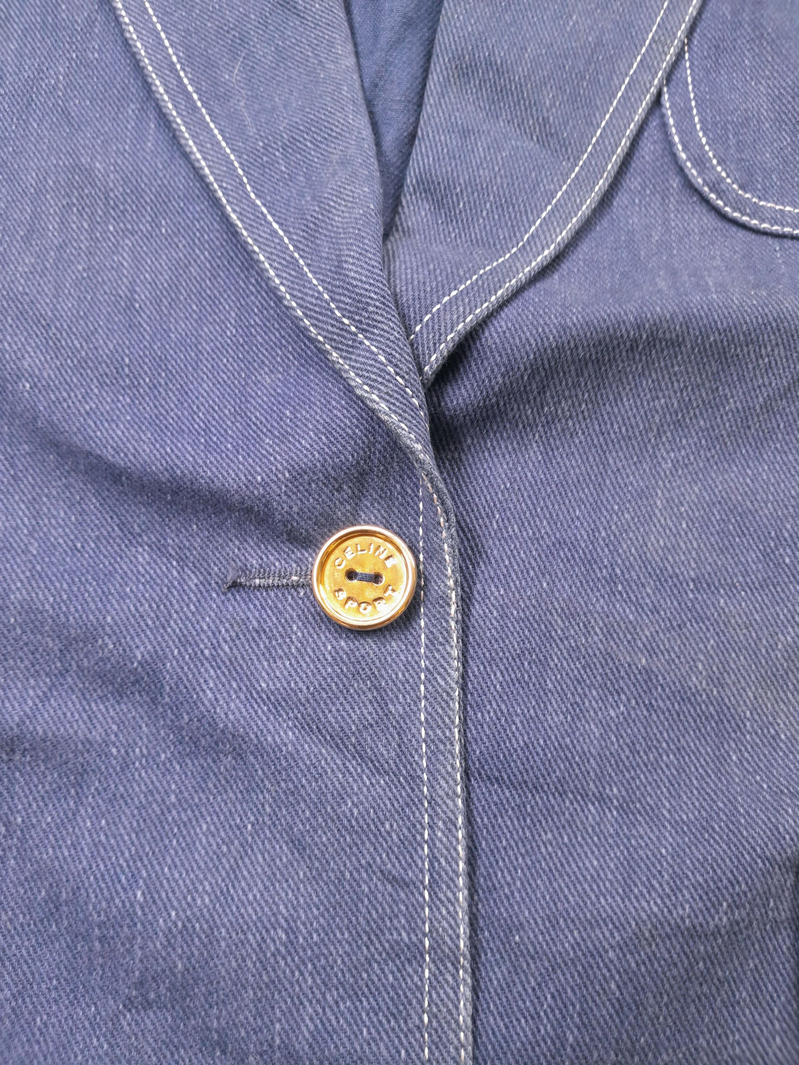 Celine RARE Celine Jeans Blazer Size M / US 6-8 / IT 42-44 - 7 Thumbnail
