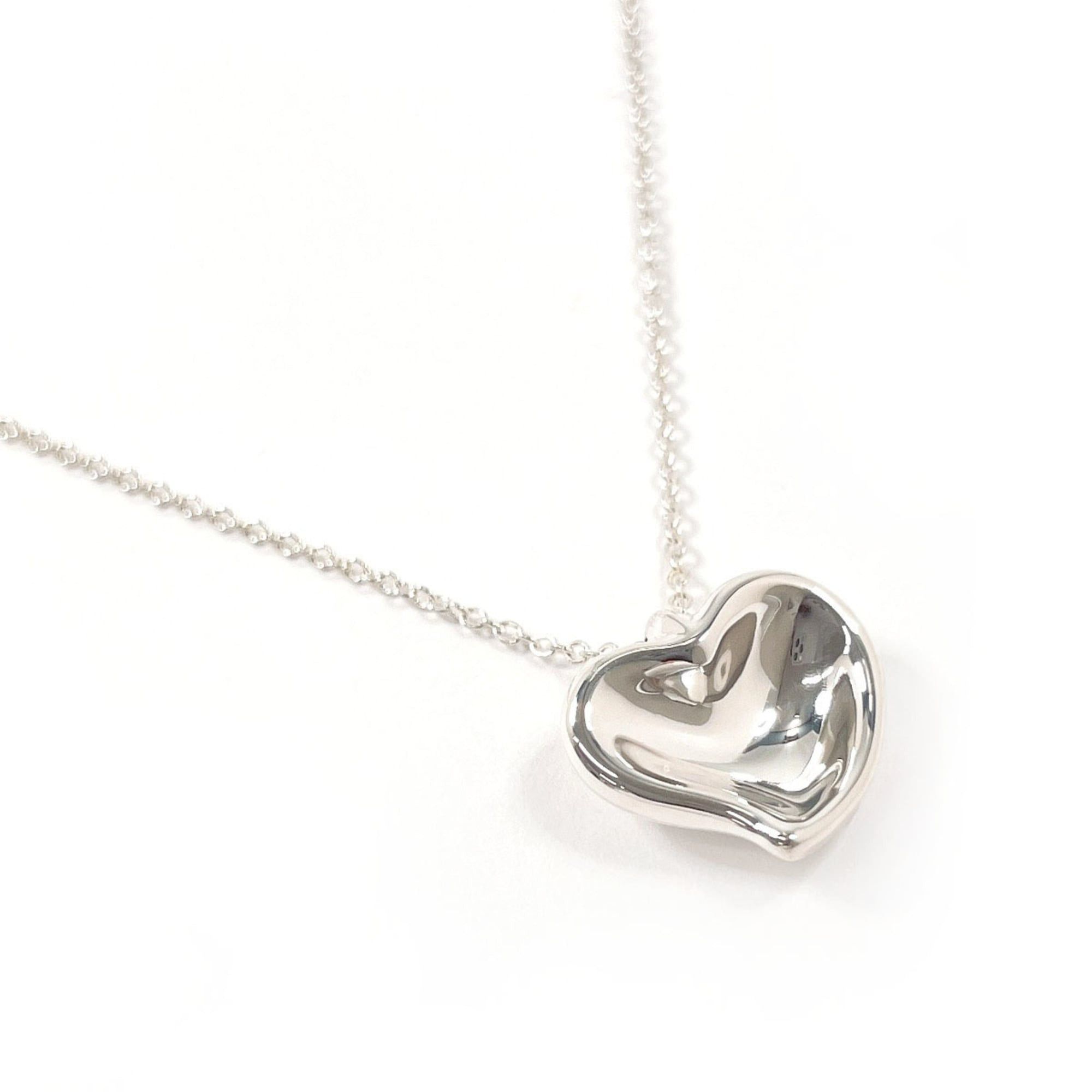 Tiffany & Co. TIFFANY&Co. Tiffany Curved Heart Elsa Peretti Necklace, Sterling Silver 925, Women's Size ONE SIZE - 1 Thumbnail
