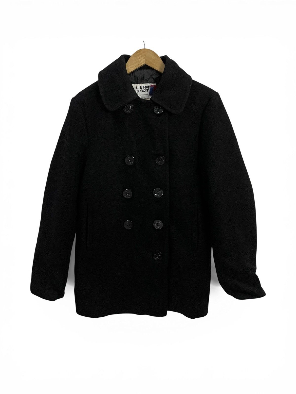 Schott Vintage 90s U.S 740 By Schott Pea Coat Jacket Size US M / EU 48-50 / 2 - 1 Thumbnail