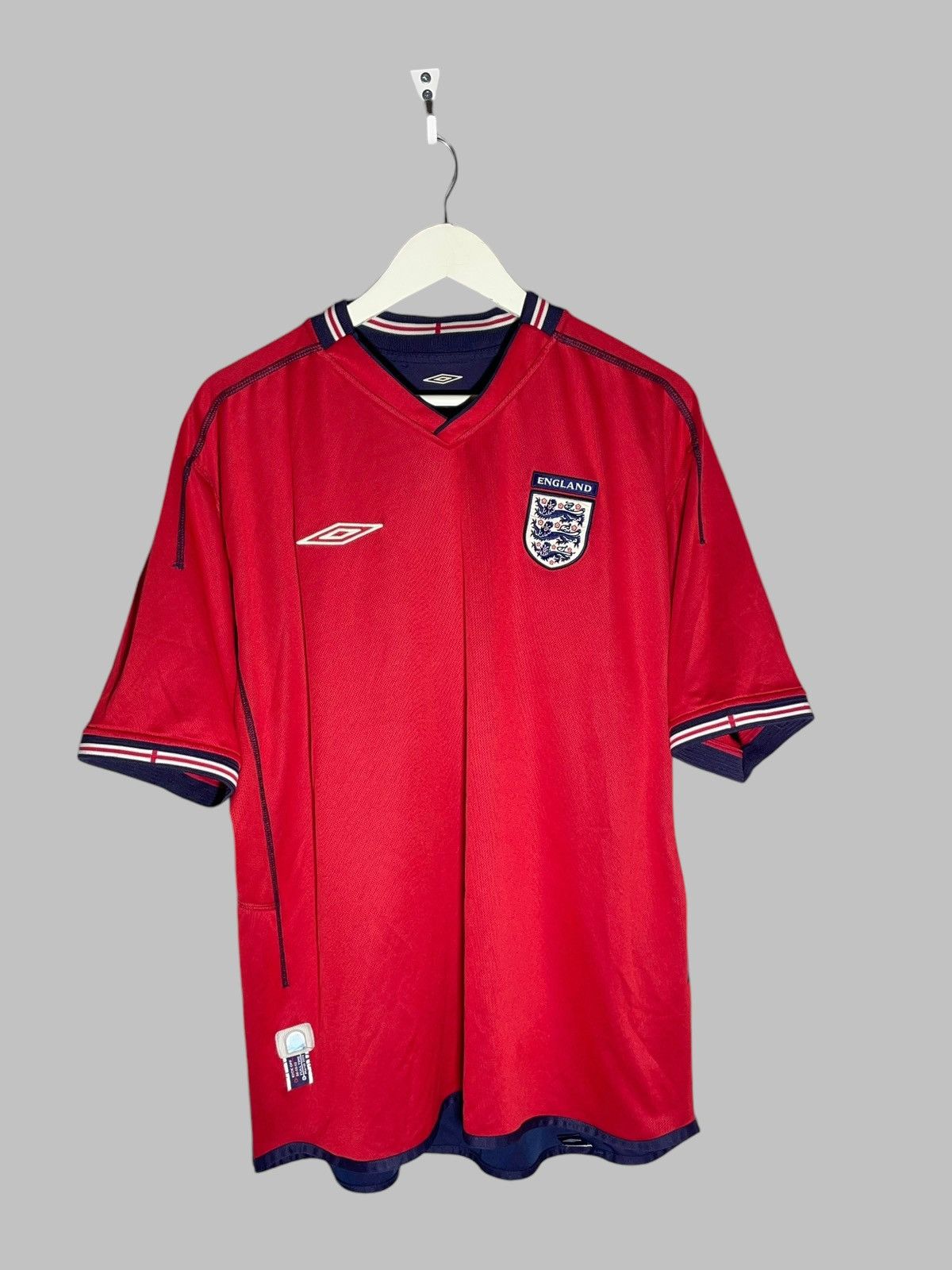 Umbro × Vintage England Umbro 2002 Reversible Vintage Football Shirt Size US XL / EU 56 / 4 - 1 Thumbnail