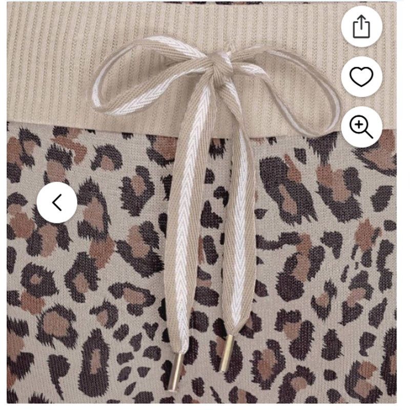 honeyee.com Women's pajamas leopard 2XL Size ONE SIZE - 2 Thumbnail