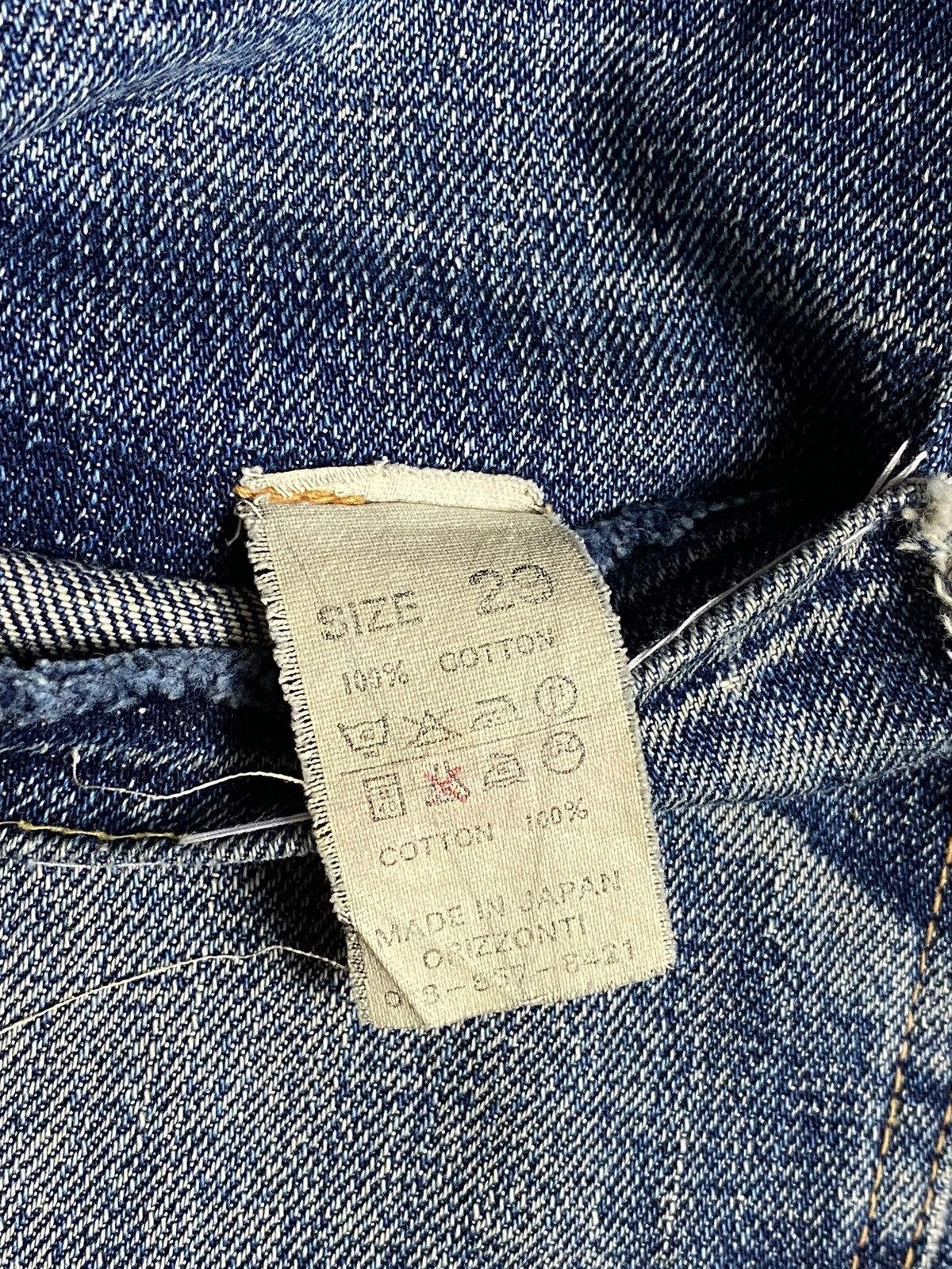 Denime × Vintage 90s Denime Orizzonti WWII 501 Style Hidden Rivette Jeans Size US 28 / EU 44 - 13 Thumbnail