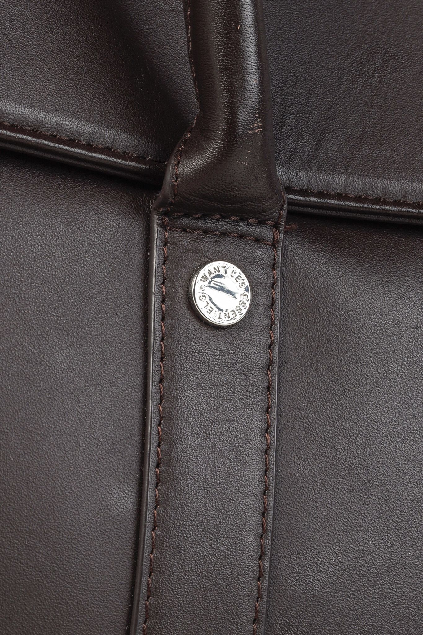 WANT Les Essentiels Want Les Essentiels Brown Leather Briefcase Size ONE SIZE - 10 Thumbnail