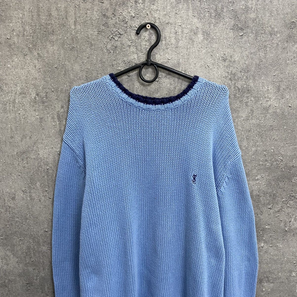 Yves Saint Laurent Blue YSL Sweater Knit Yves Saint Laurent Sweater Sweatshirt Size US XL / EU 56 / 4 - 4 Thumbnail
