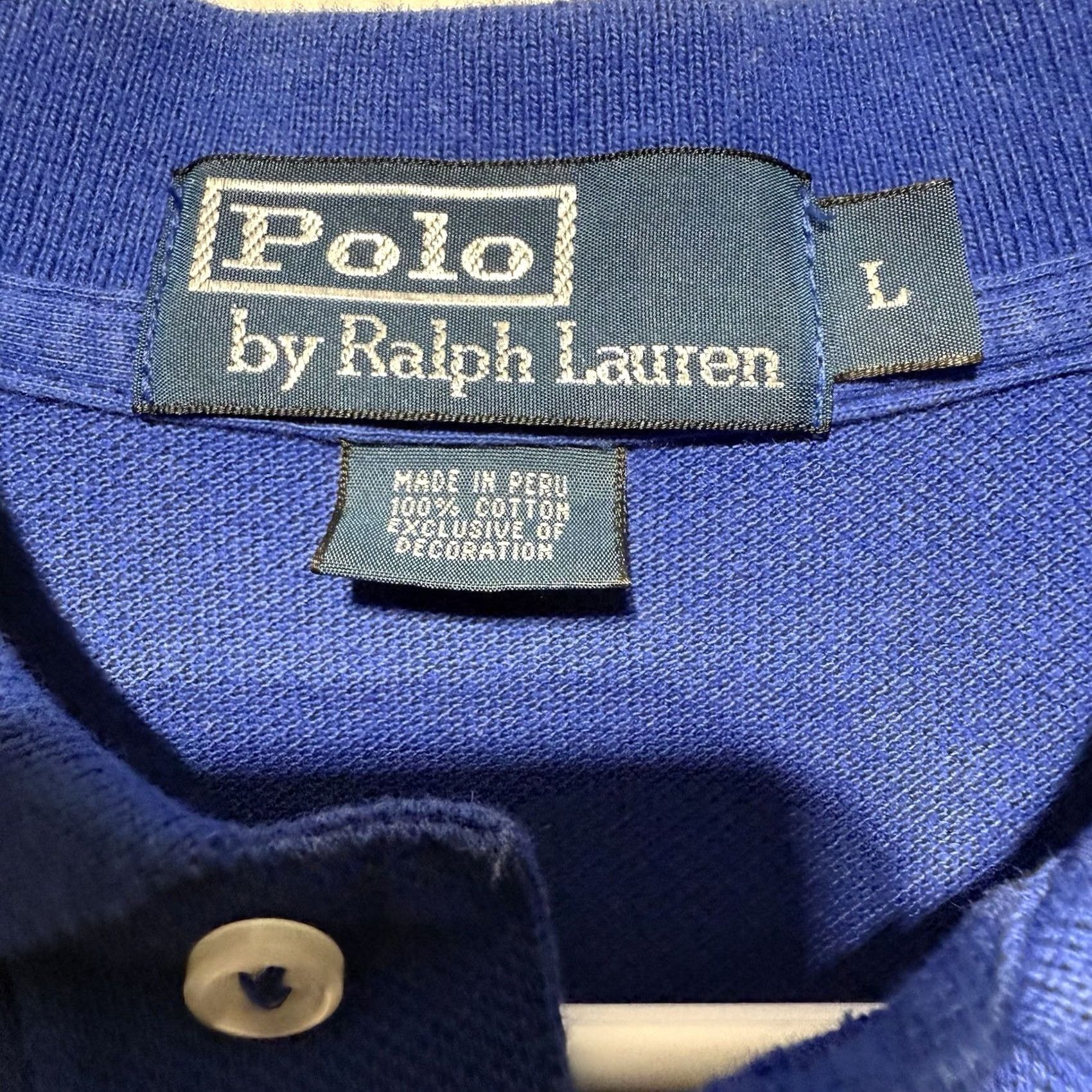 Polo Ralph Lauren Polo Ralph Lauren Polo Shirt Mens Big Pony Slim Fit Rugby Shirt Lg Royal Blue Button Short Sleeve Boys? Size US L / EU 52-54 / 3 - 4 Thumbnail