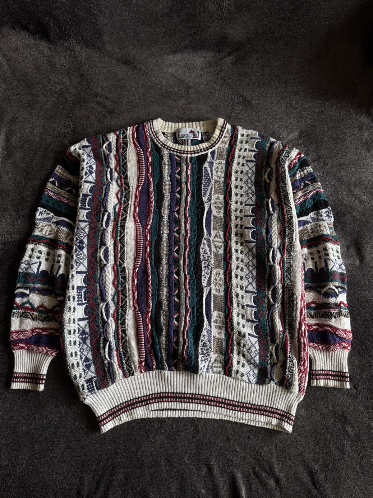 Florence Tricot × Vintage Vintage Florence Tricot Coogi style sweater pleated y2k Size US XL / EU 56 / 4 - 1 Thumbnail