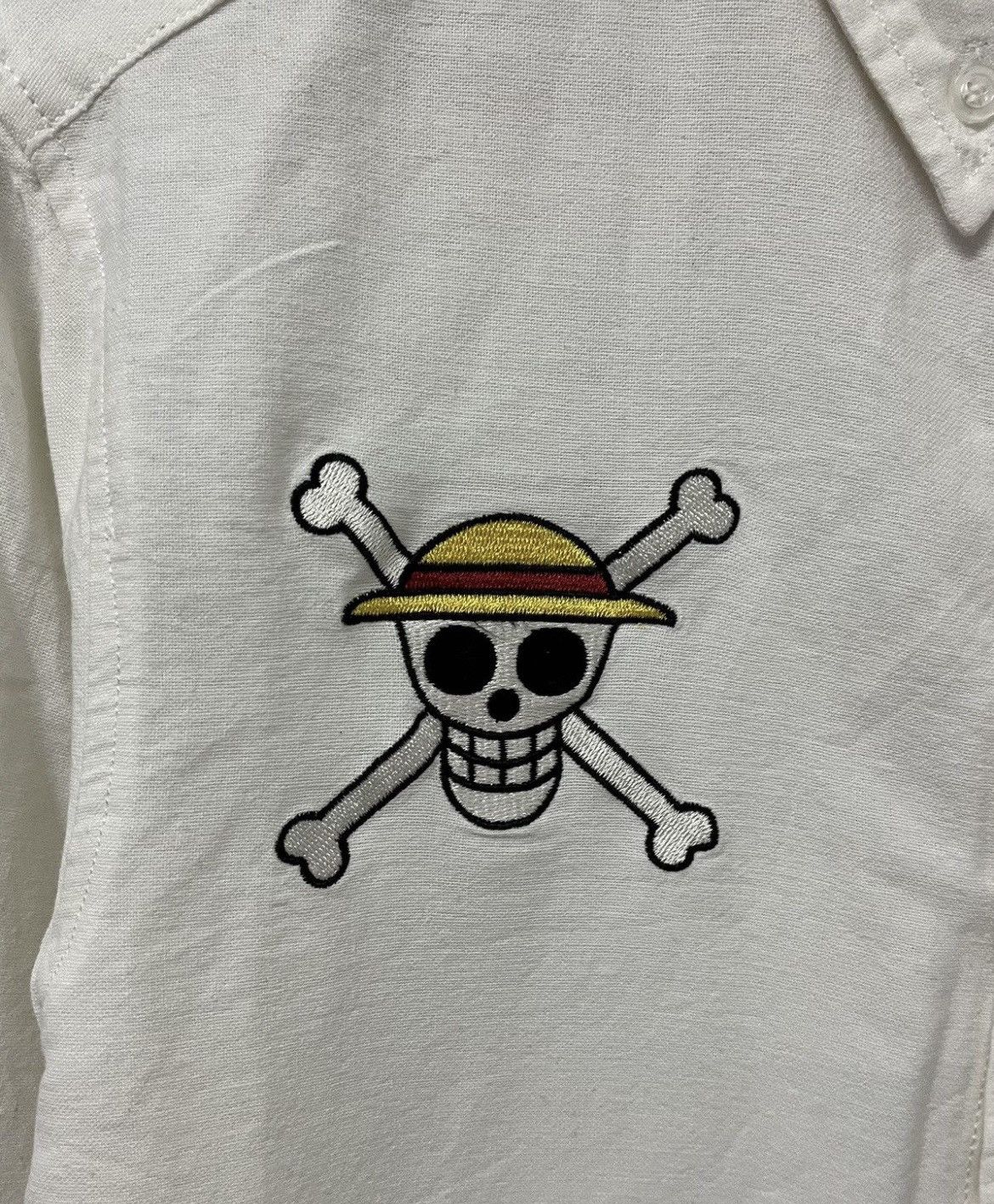 Japanese Brand One Piece Logo Button Ups Shirt Size US M / EU 48-50 / 2 - 8 Thumbnail