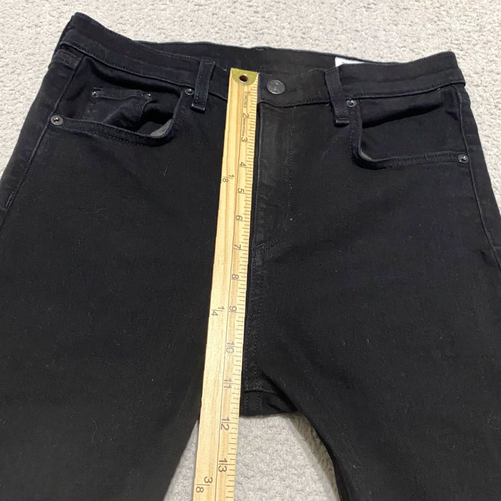 Rag & Bone rag & bone Jeans Capri Womens 29 Black Denim High Rise Slim 5-Pocket Style Vintage No - 29 Inseam 26 in United States Mens Womens Girls Size 29" - 7 Thumbnail