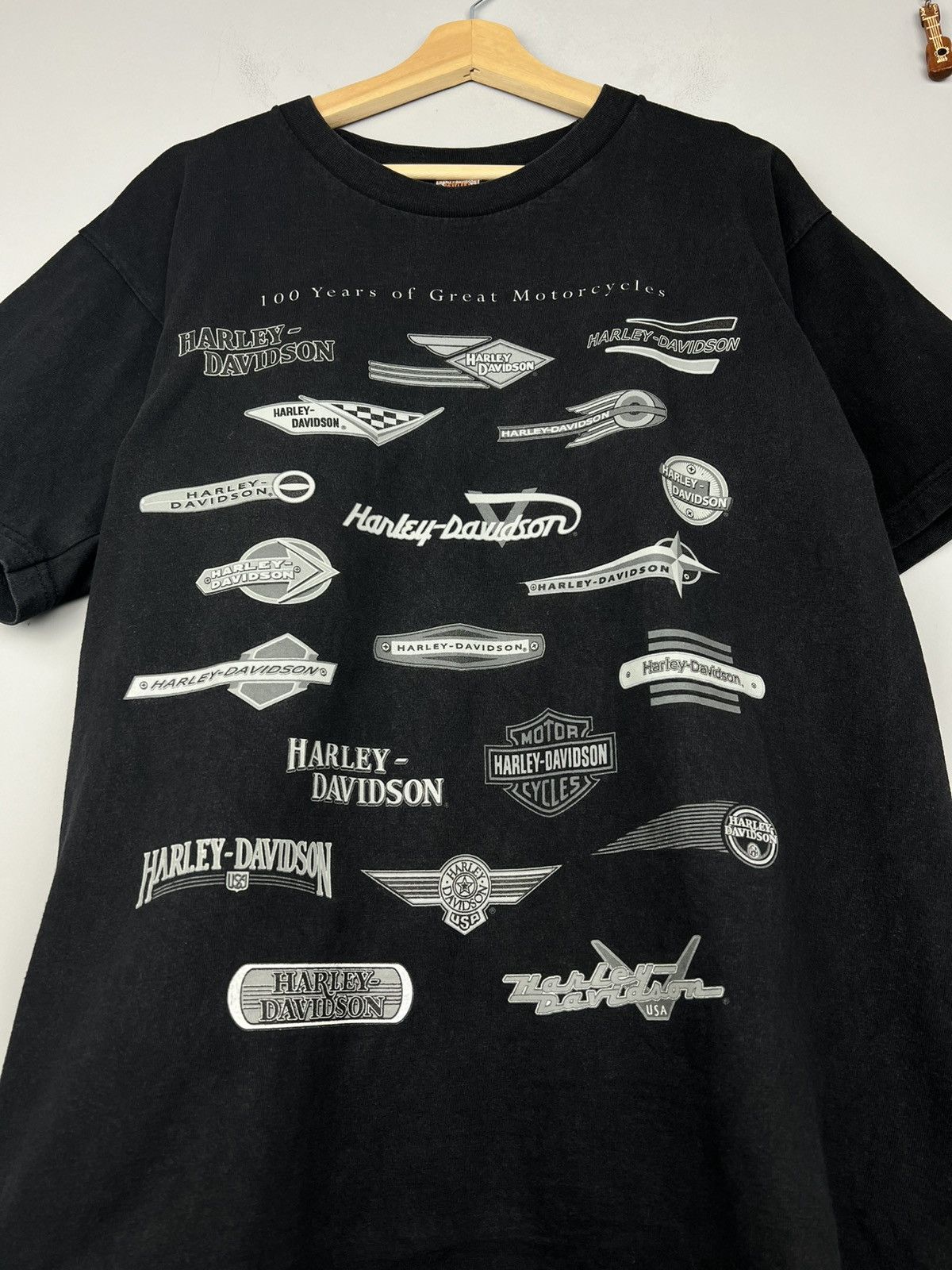 Harley Davidson × Vintage Harley Davidson 100 years anniversary all logos t shirt Size US L / EU 52-54 / 3 - 2 Thumbnail