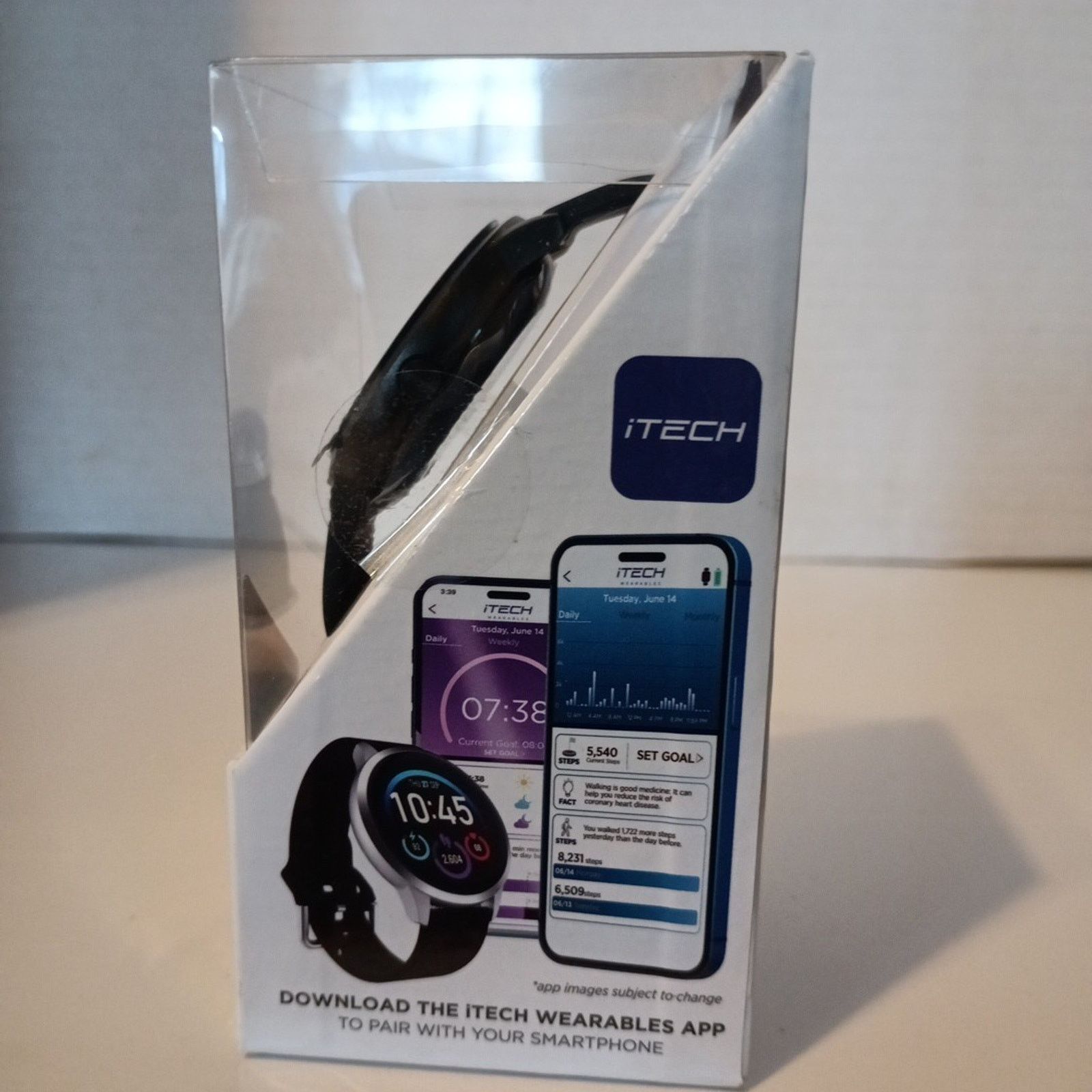 Other iTech Elite 3 Smart Watch Unisex Adult Black, Silicone Strap Size ONE SIZE - 4 Thumbnail