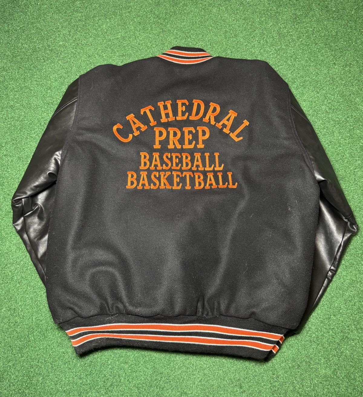 Holloway × Vintage Cathedral Prep Erie Pa Baseball Basketball Varsity Jacket Size US L / EU 52-54 / 3 - 2 Thumbnail