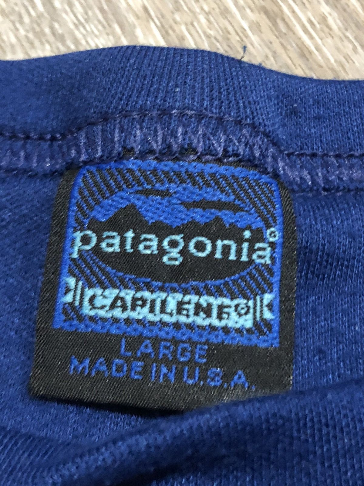 Patagonia Vintage Patagonia Shirt Mens Large Blue Capilene Long Sleeve Size US L / EU 52-54 / 3 - 4 Thumbnail