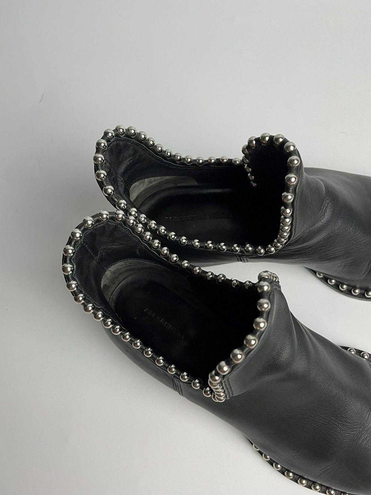 Alexander Wang Alexander Wang Studded Kori Cutout Heel Leather Ankle Boots Size US 8 / IT 38 - 10 Thumbnail