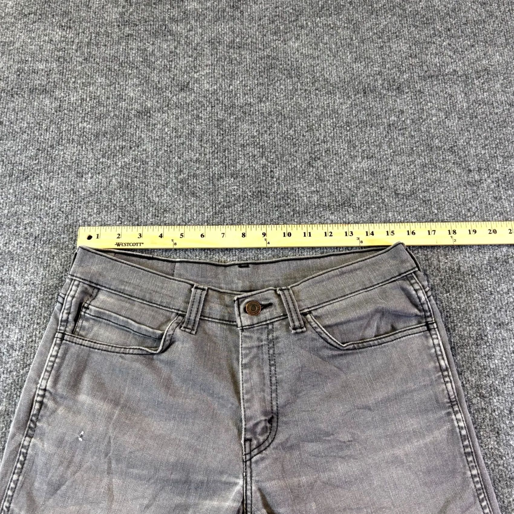 Levi's Levi's 511 Jeans Mens Gray Denim Slim Fit Tapered Stretch 32x30 Punk Goth Skater Size US 32 / EU 48 - 3 Thumbnail