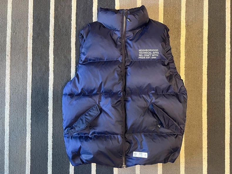 Neighborhood NEIGHBORHOOD Navy Down Vest - dmc Size US XL / EU 56 / 4 - 1 Thumbnail