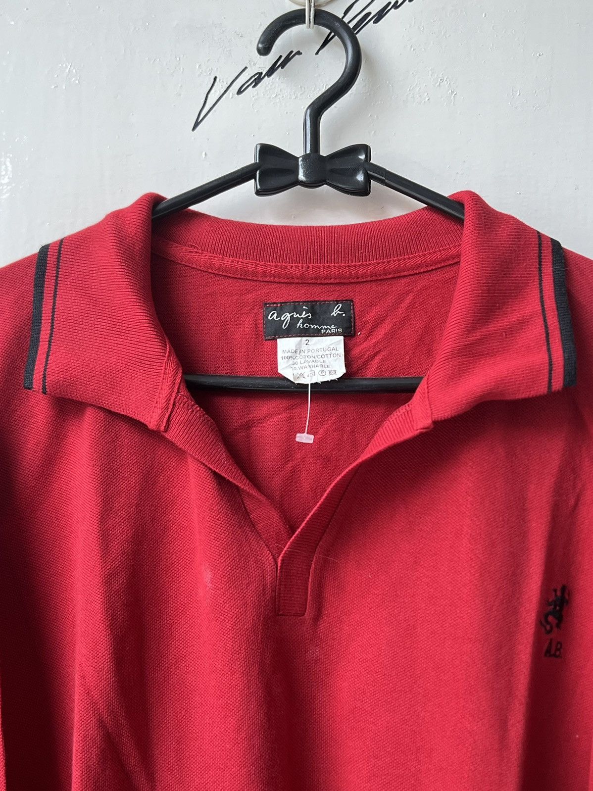 agnes b. AGNES B HOMME Red T-Shirt Size US M / EU 48-50 / 2 - 4 Thumbnail