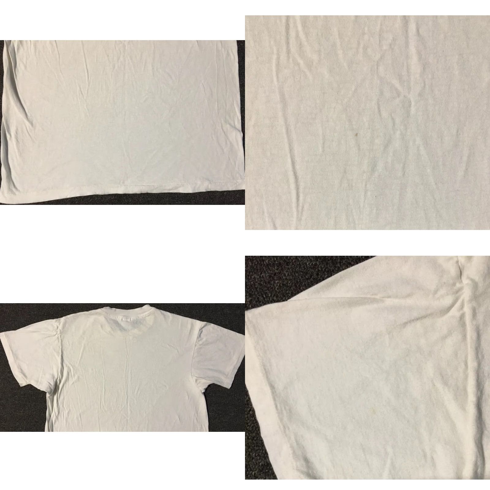 Hanes VINTAGE Hanes Shirt S White Distressed 80s 90s Grunge Biker Punk Skate Surf Trucker Single Stitch Mens T-Shirt) Size US S / EU 44-46 / 1 - 8 Thumbnail