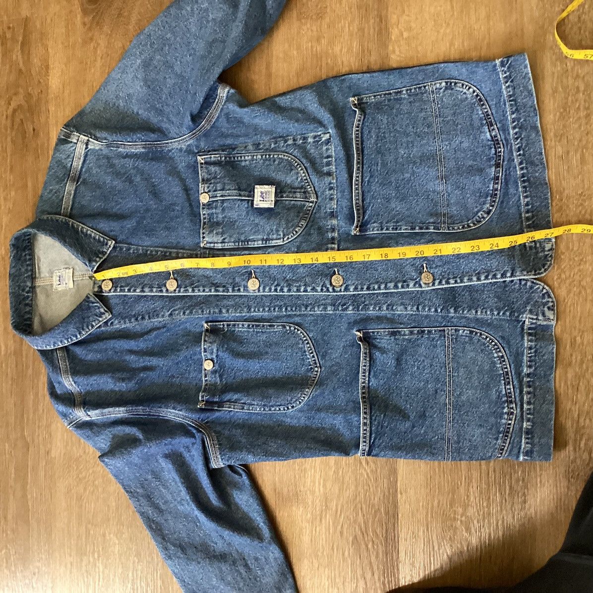 Lee Vintage 1980's Lee Sanforized Denim Worker Jacket Medium Size US M / EU 48-50 / 2 - 3 Thumbnail