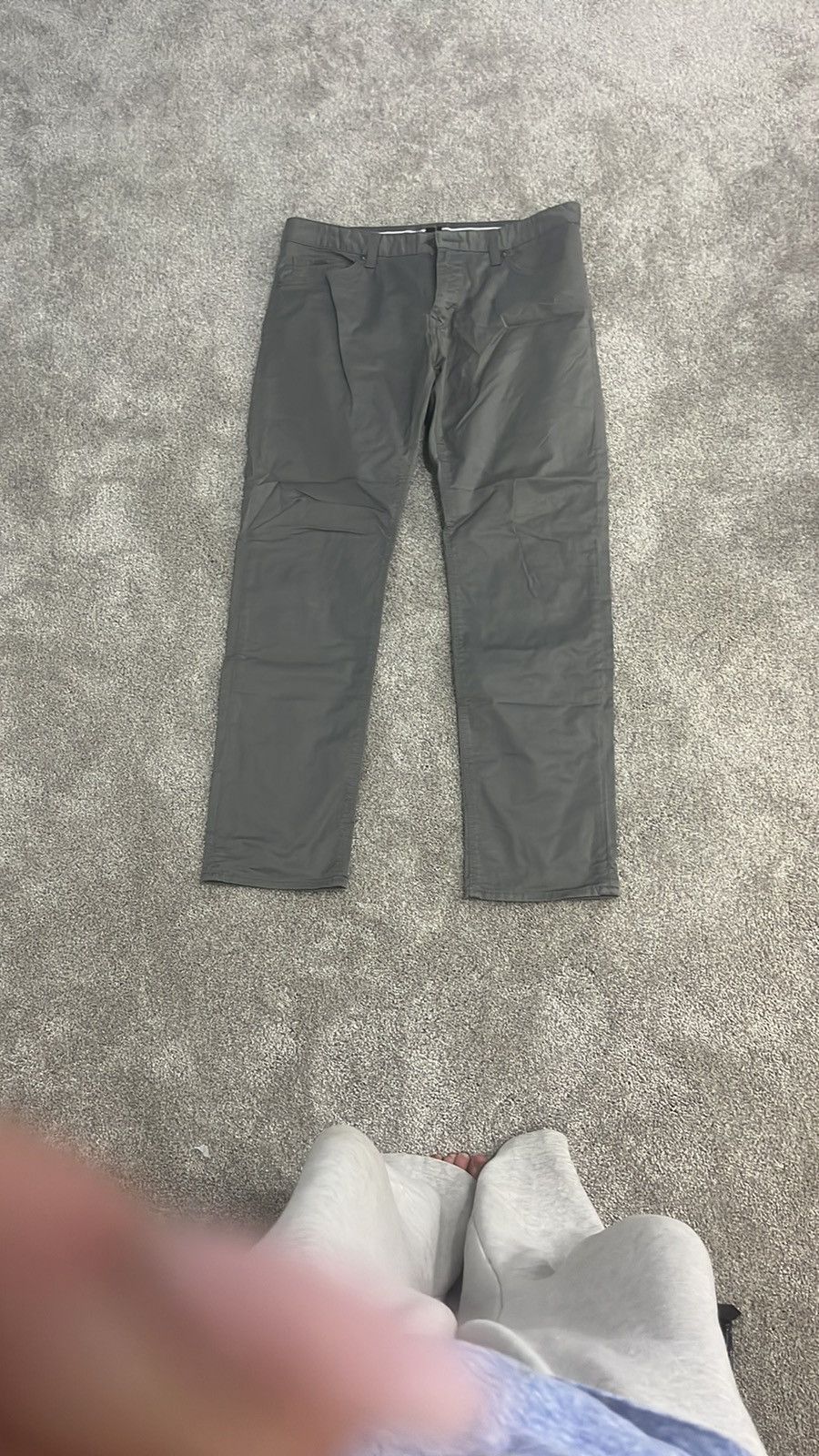 Hugo Boss Hugo Boss Grey Stretch Pants Size US 32 / EU 48 - 1 Thumbnail