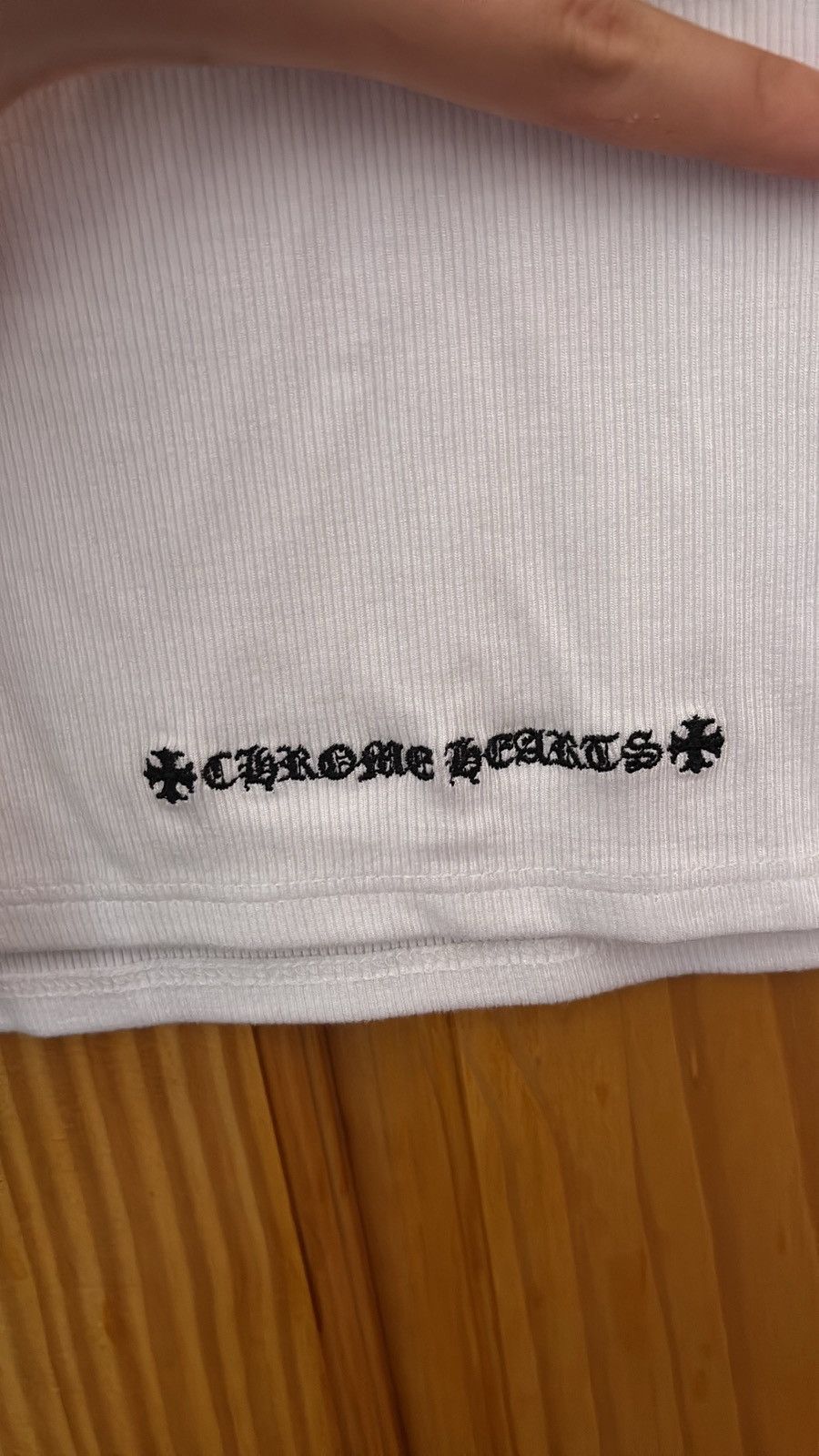 🤍CHROME HEARTS WHITE DAGGER POLO DRESS🤍
