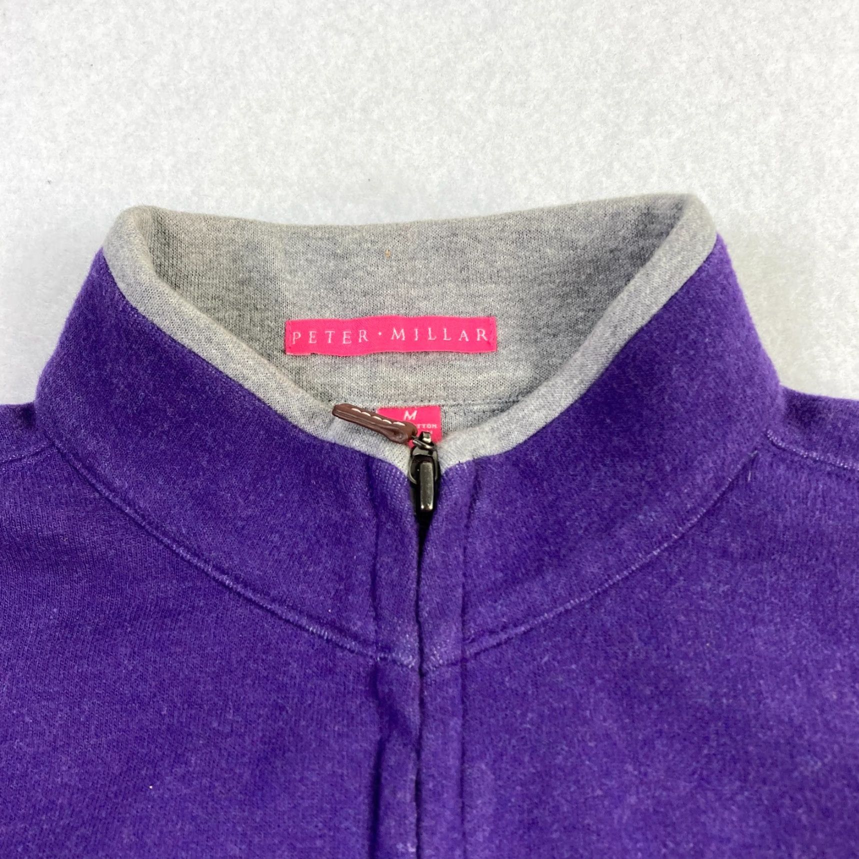 Peter Millar Peter Millar Jacket Women's Medium Purple Long Sleeve Mock Neck Casual Full Zip Size M / US 6-8 / IT 42-44 - 4 Thumbnail