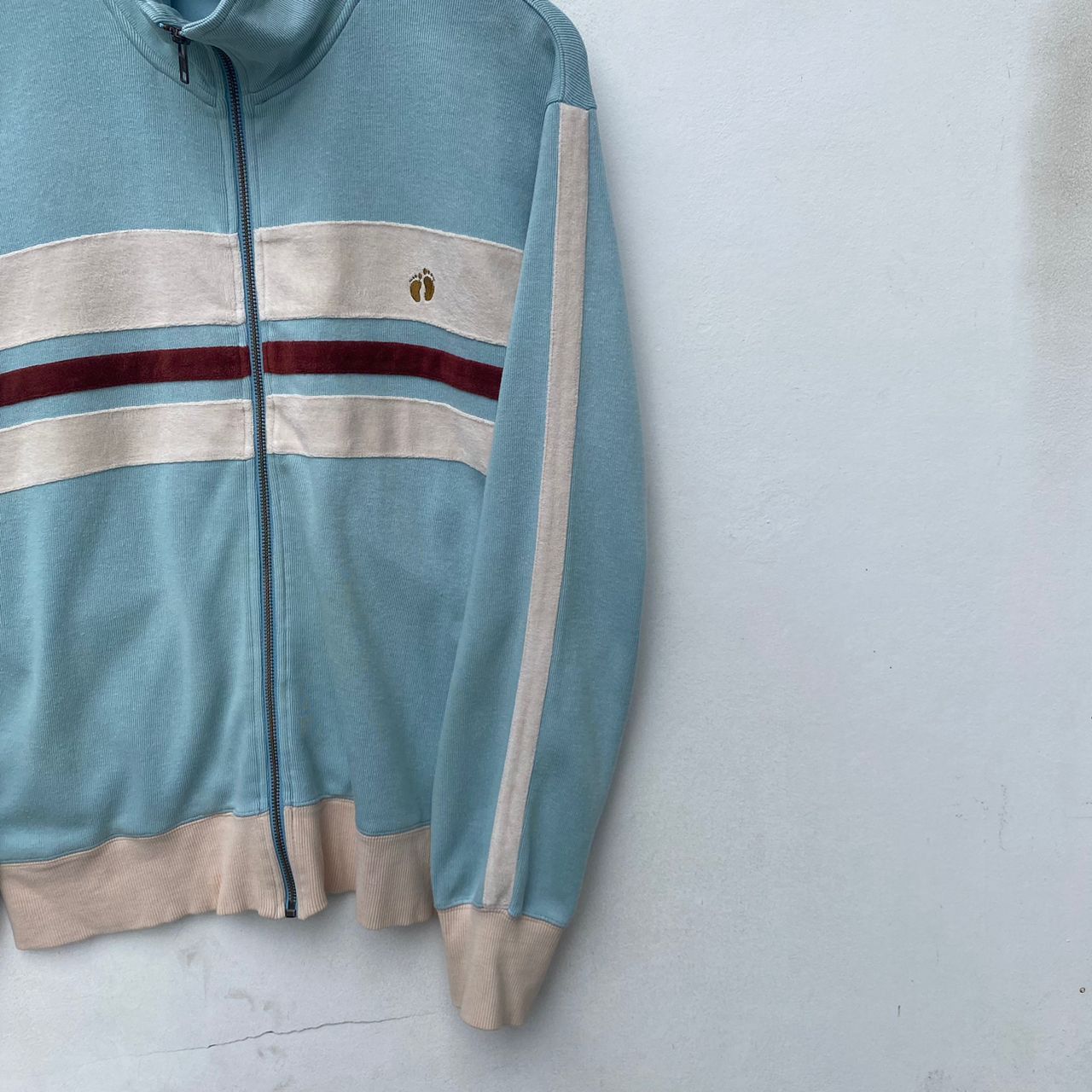 Hang Ten × Vintage VINTAGE HANG TEN ZIPPER SWEATER MEDIUM SKY BLUE Size US M / EU 48-50 / 2 - 5 Thumbnail