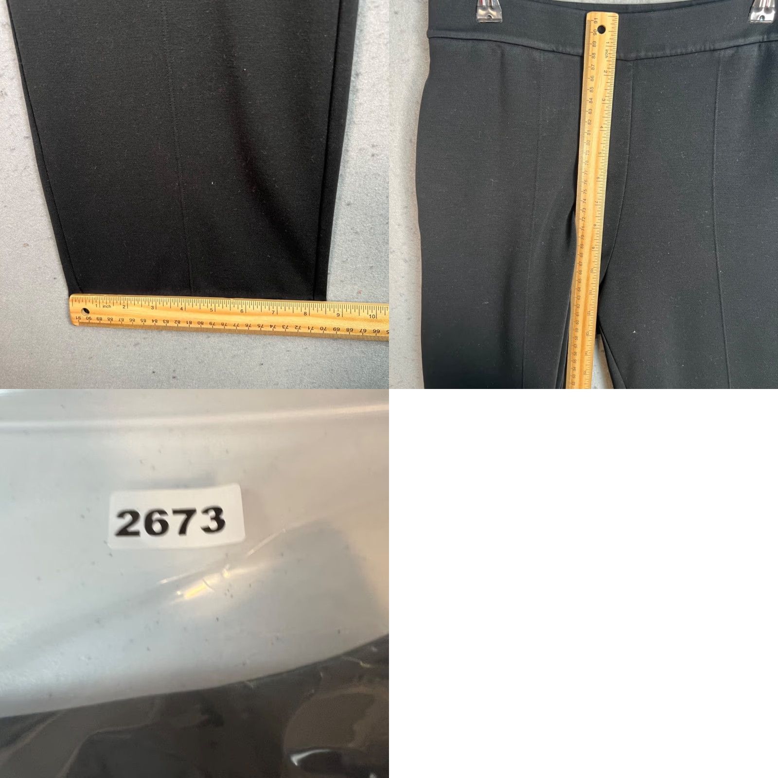 Uniqlo Uniqlo Pants Womens Size Large Black Straight-Leg Stretch Size 36" / US 14 / IT 50 - 8 Thumbnail