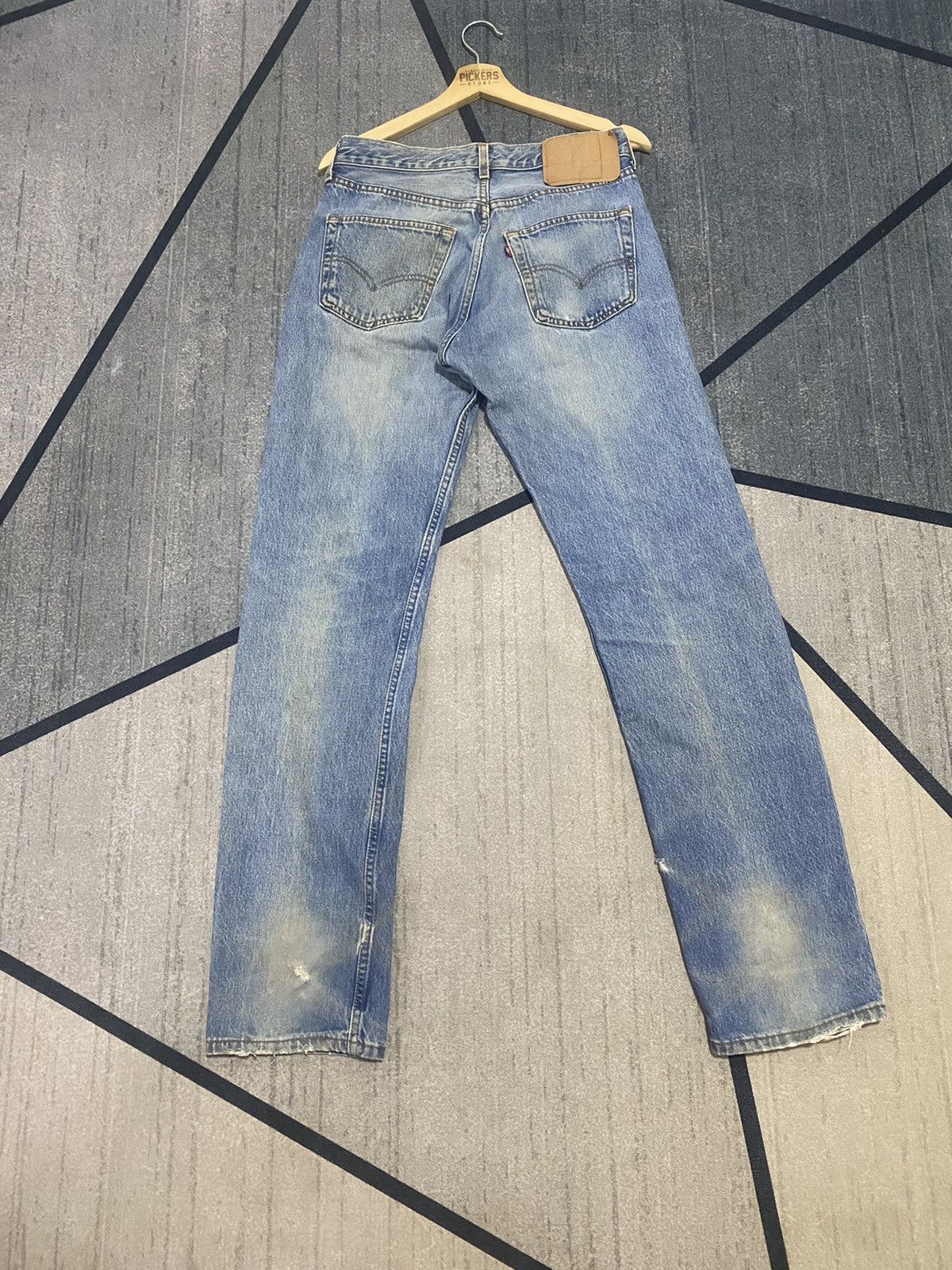 Levi's × Vintage Vintage 90s Levis 501 Faded Denim Size US 30 / EU 46 - 2 Thumbnail