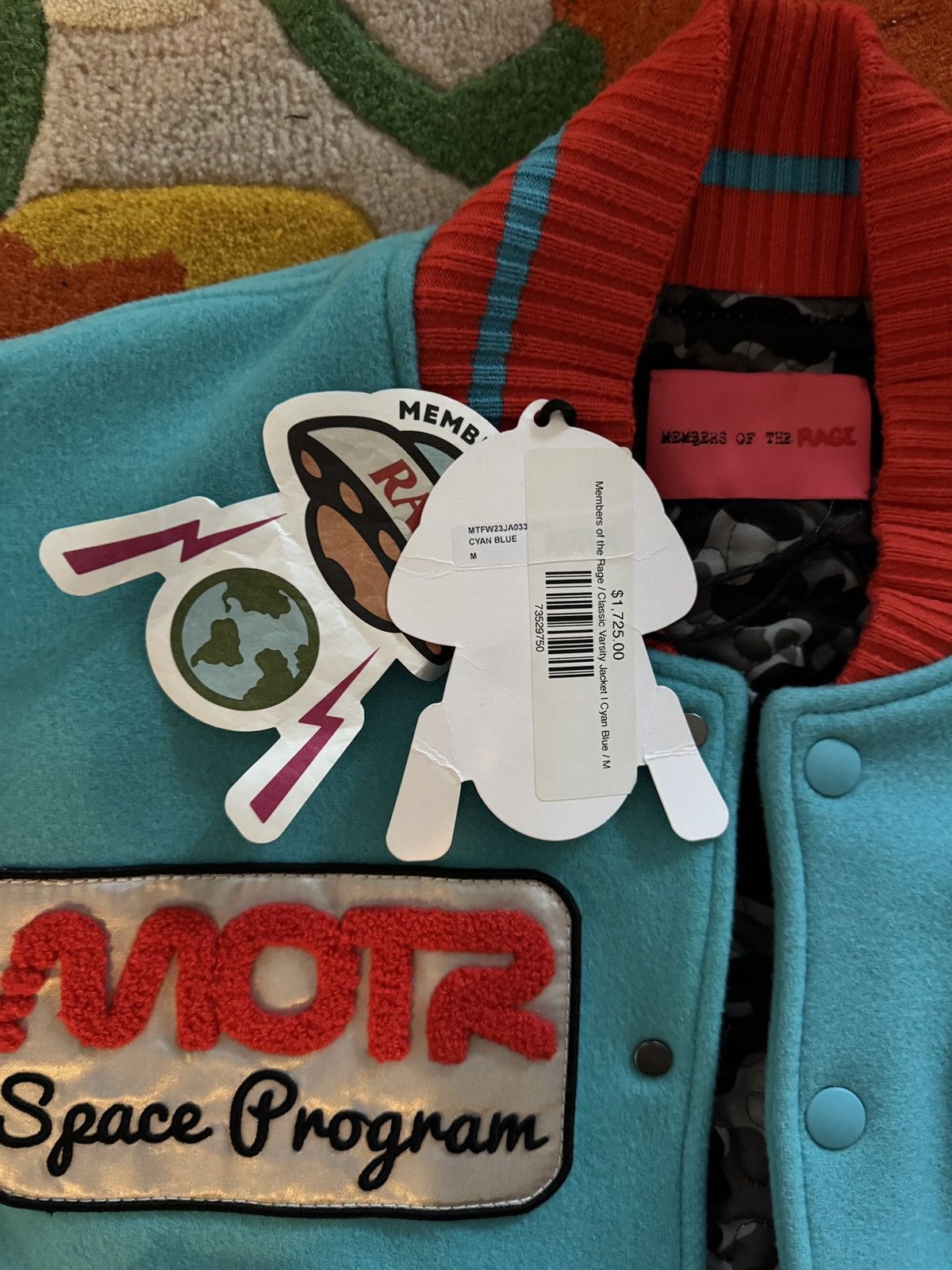 Other Members of the Rage Classic Varsity Jacket in Cyan Blue Size US M / EU 48-50 / 2 - 2 Thumbnail
